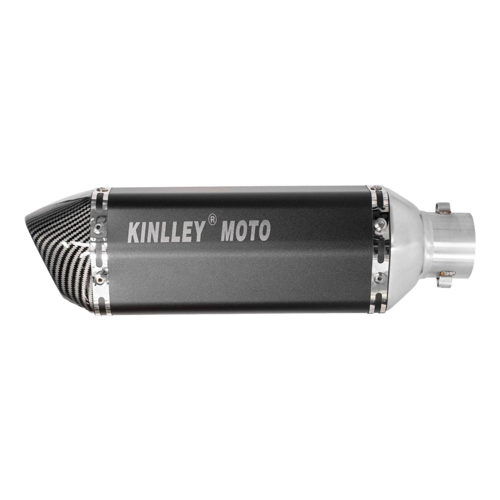 Escape para moto deportivo negro 35/51mm Universal Kinlley 