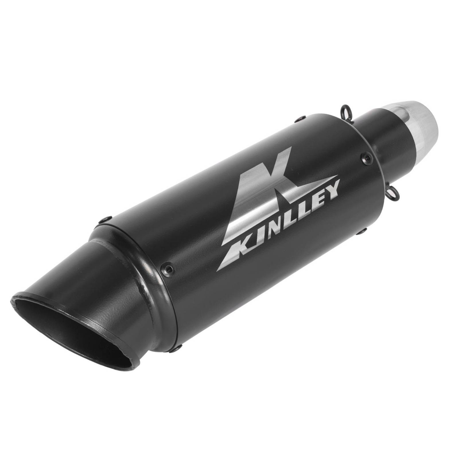 Escape para moto deportivo negro 38/51mm Universal Kinlley