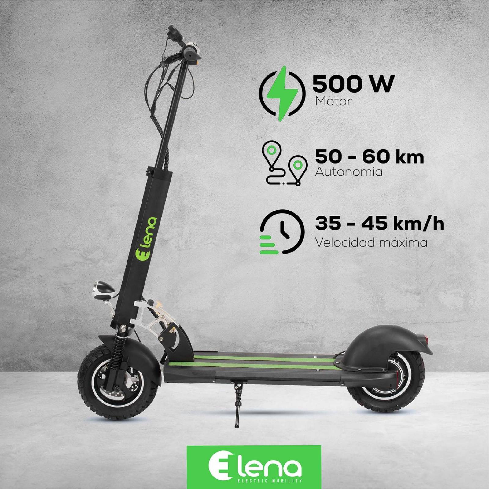 Scooter electrico R10 500W 14.5AH con suspension IPX4 