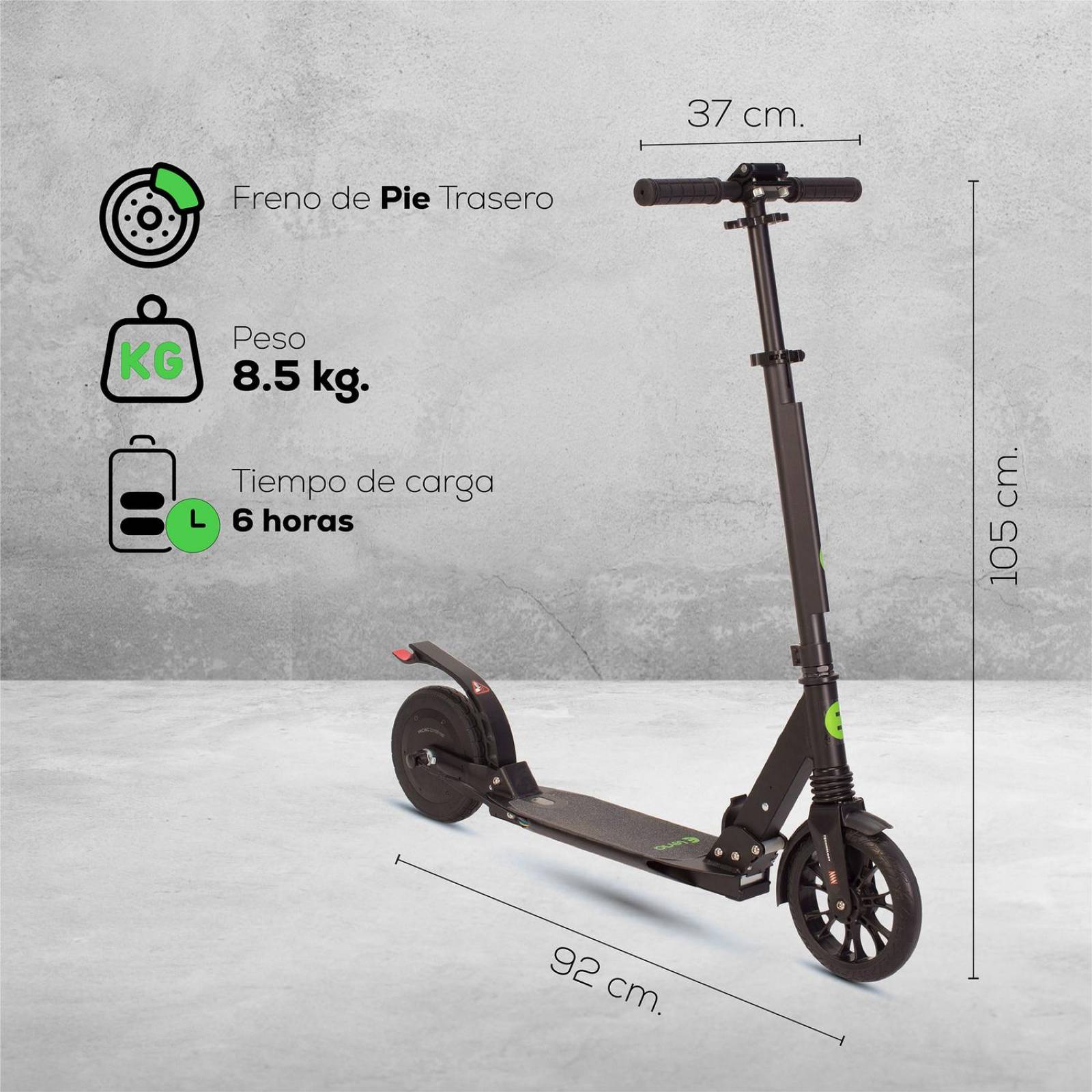 Scooter electrico Infantil R8 150W 2.6AH con Suspension IPX4 