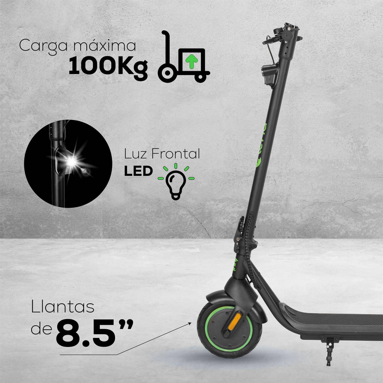 Scooter electrico R8.5 350W 7.8AH Bateria 7.8Ahm E-brake 
