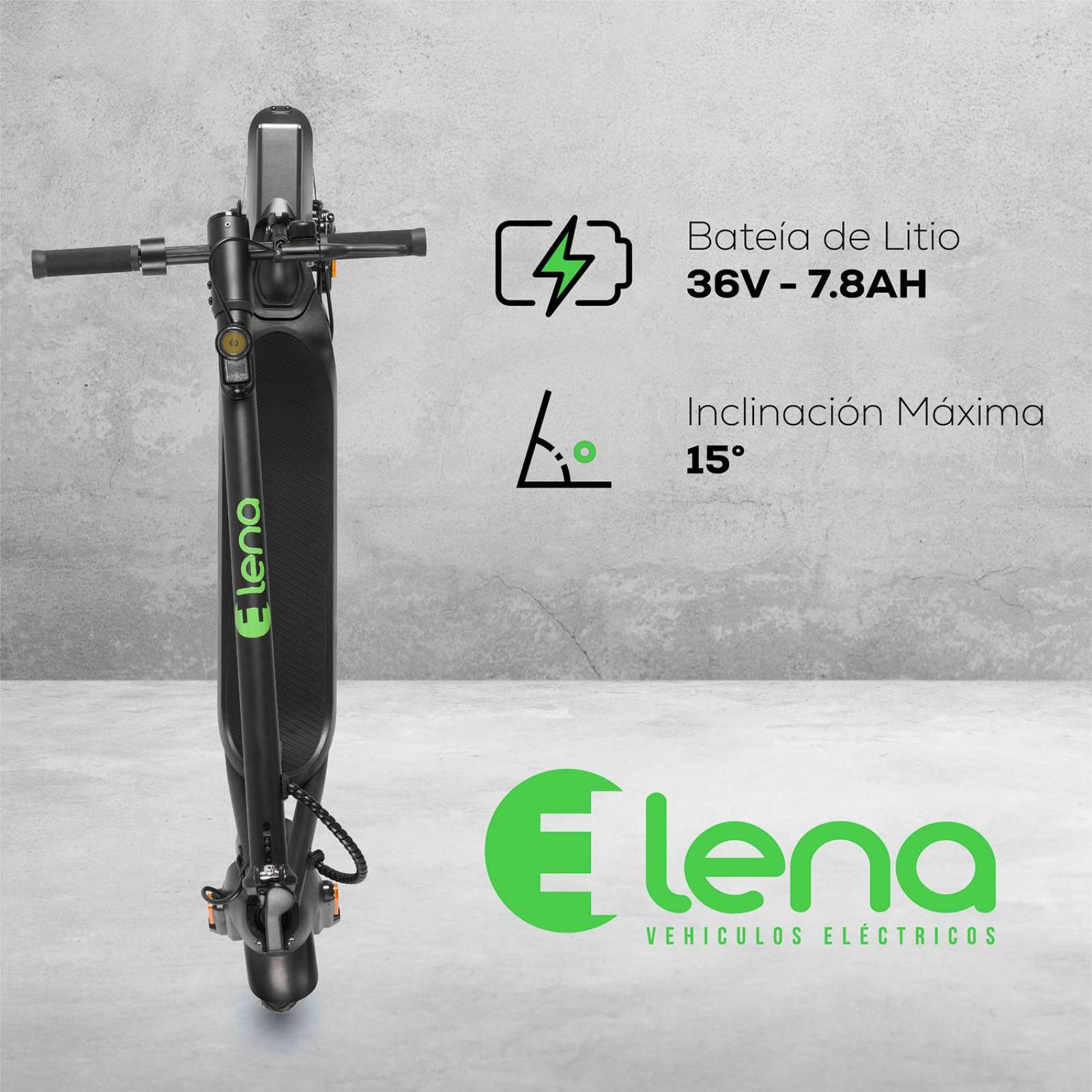 Scooter electrico R8.5 350W 7.8AH Bateria 7.8Ahm E-brake 