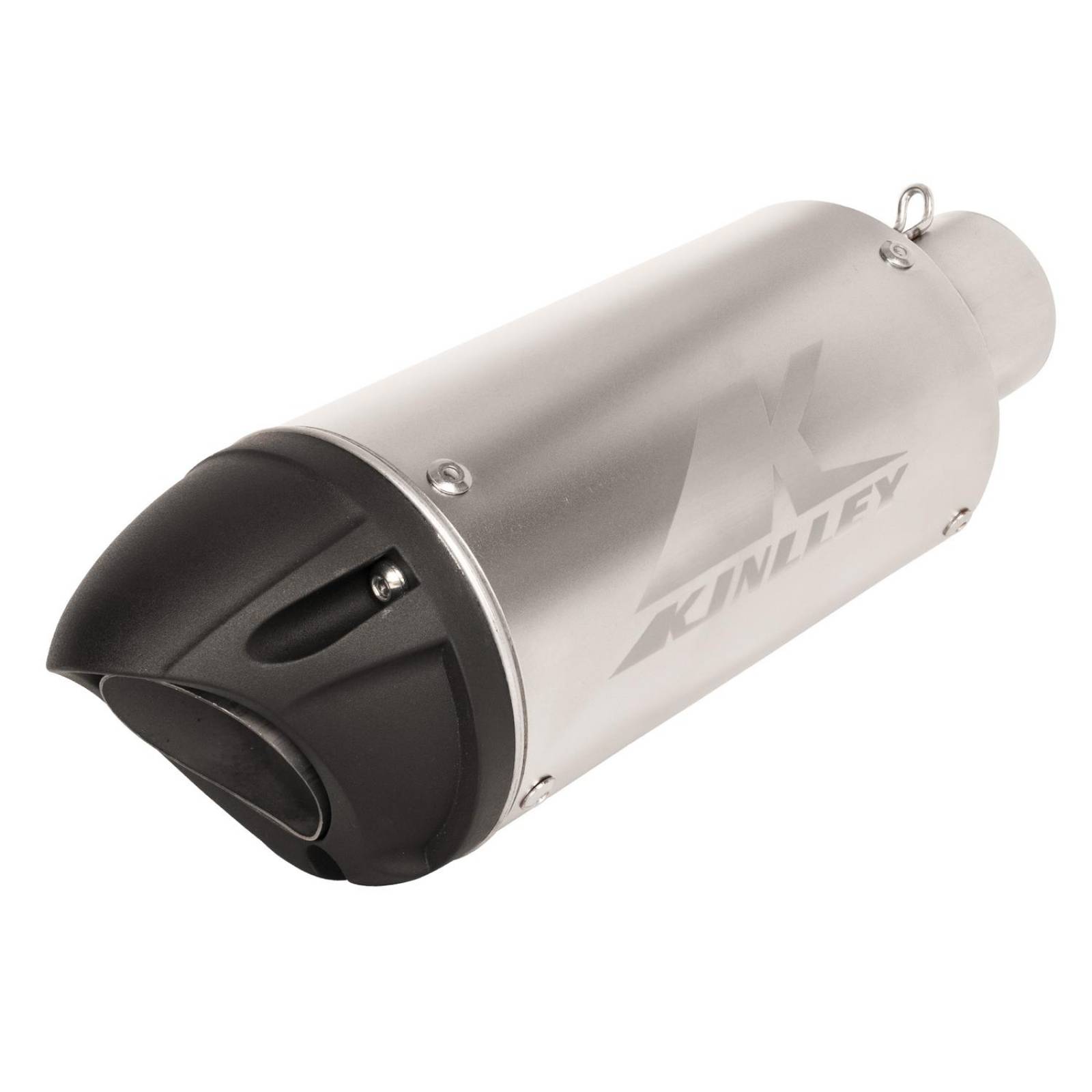 Escape para moto deportivo plata 35/51mm Universal Kinlley 