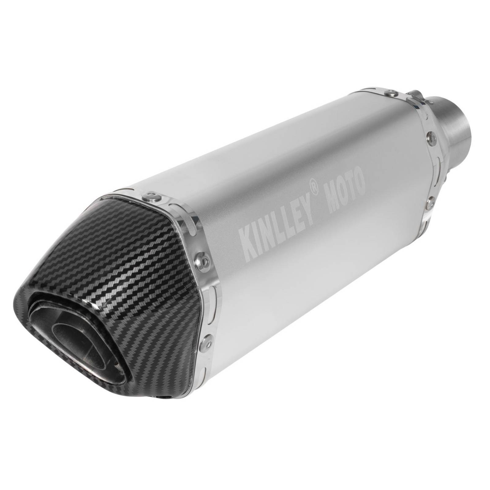 Escape deportivo para moto Plata 35/51mm Universal Kinlley 