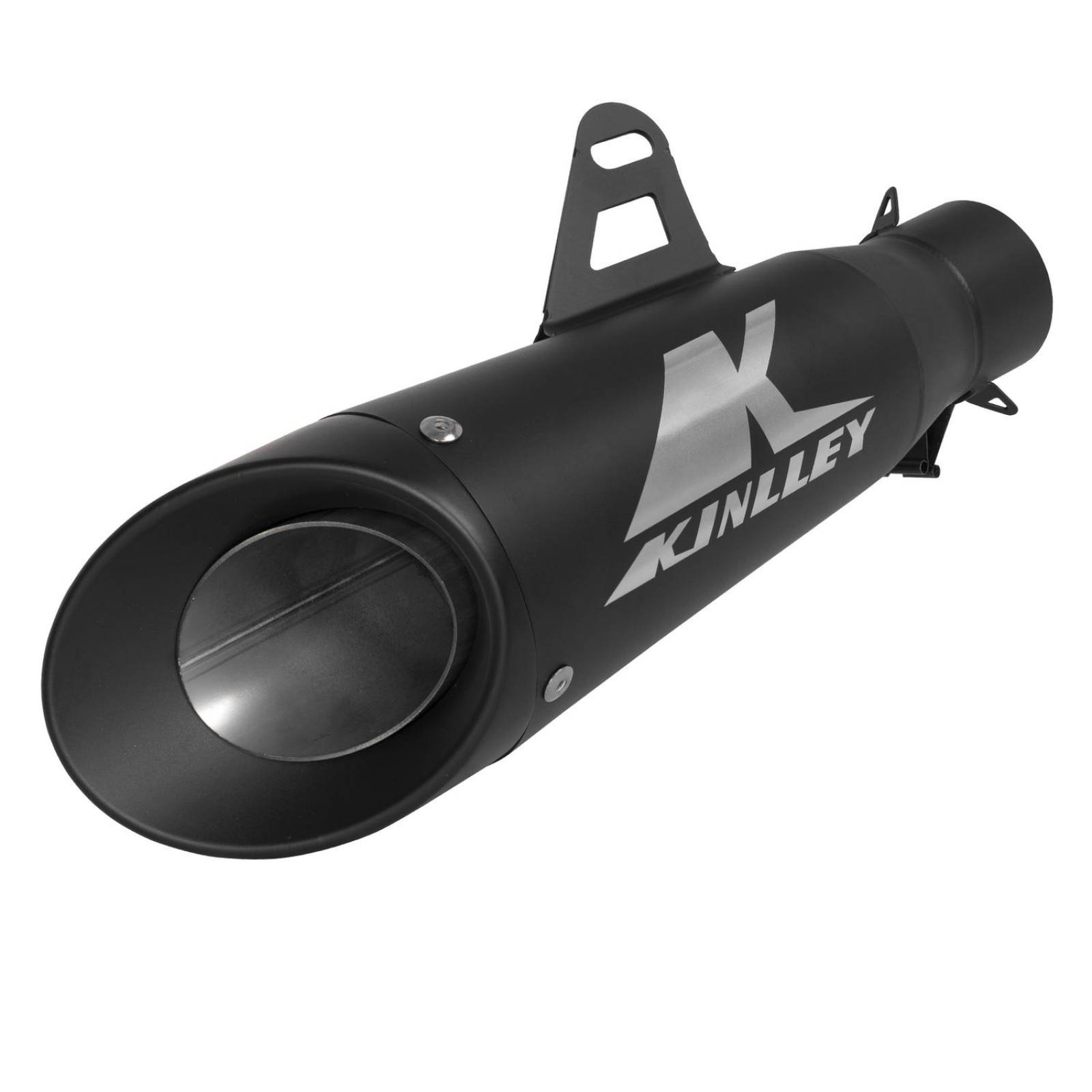 Escape para moto plateado 35/51mm Universal Kinlley 