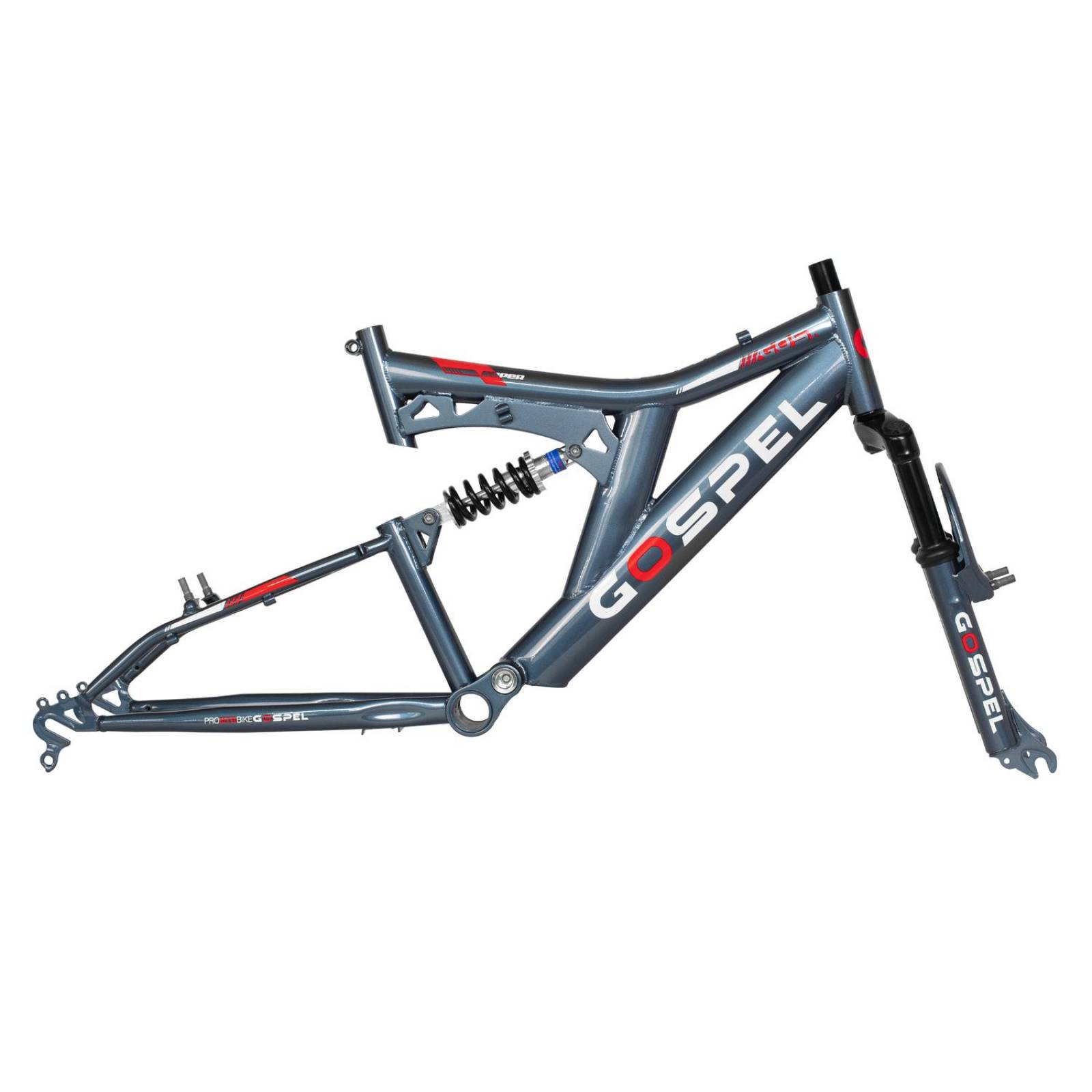 Cuadro para bicicleta R20 suspension azul Gillespie Gospel 