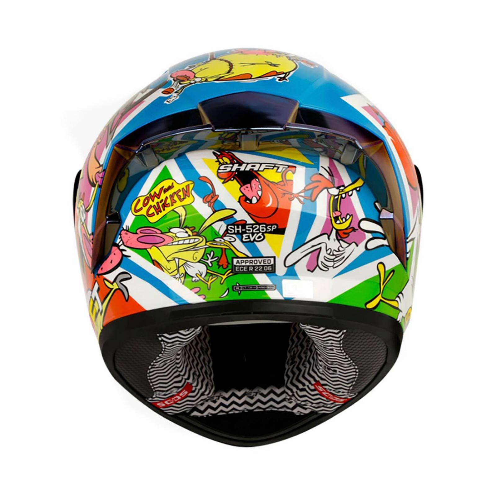 Casco para moto Certificado Cartoon talla L SH526 Shaft 