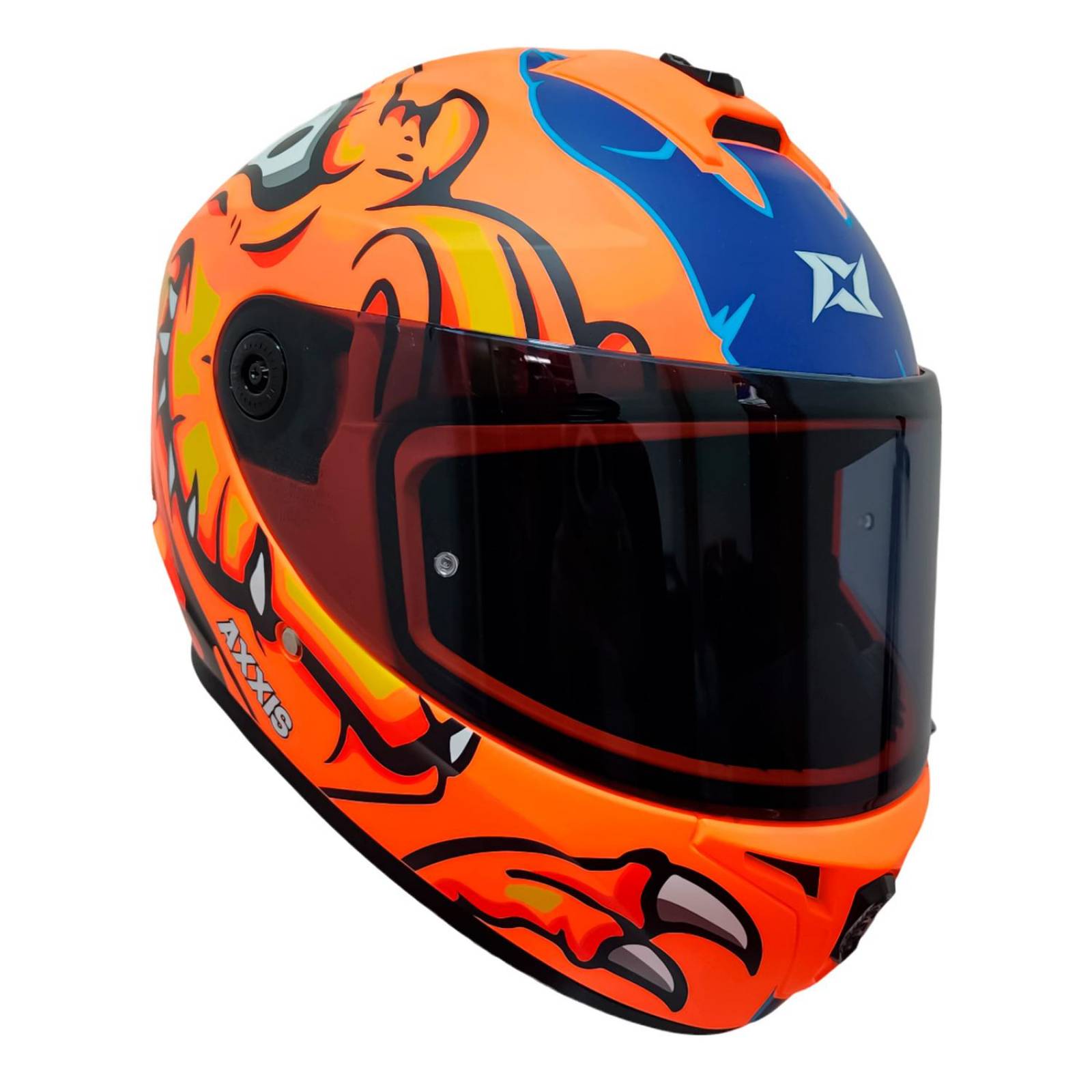 Casco para moto talla M Draken Orange C4 Axxis 