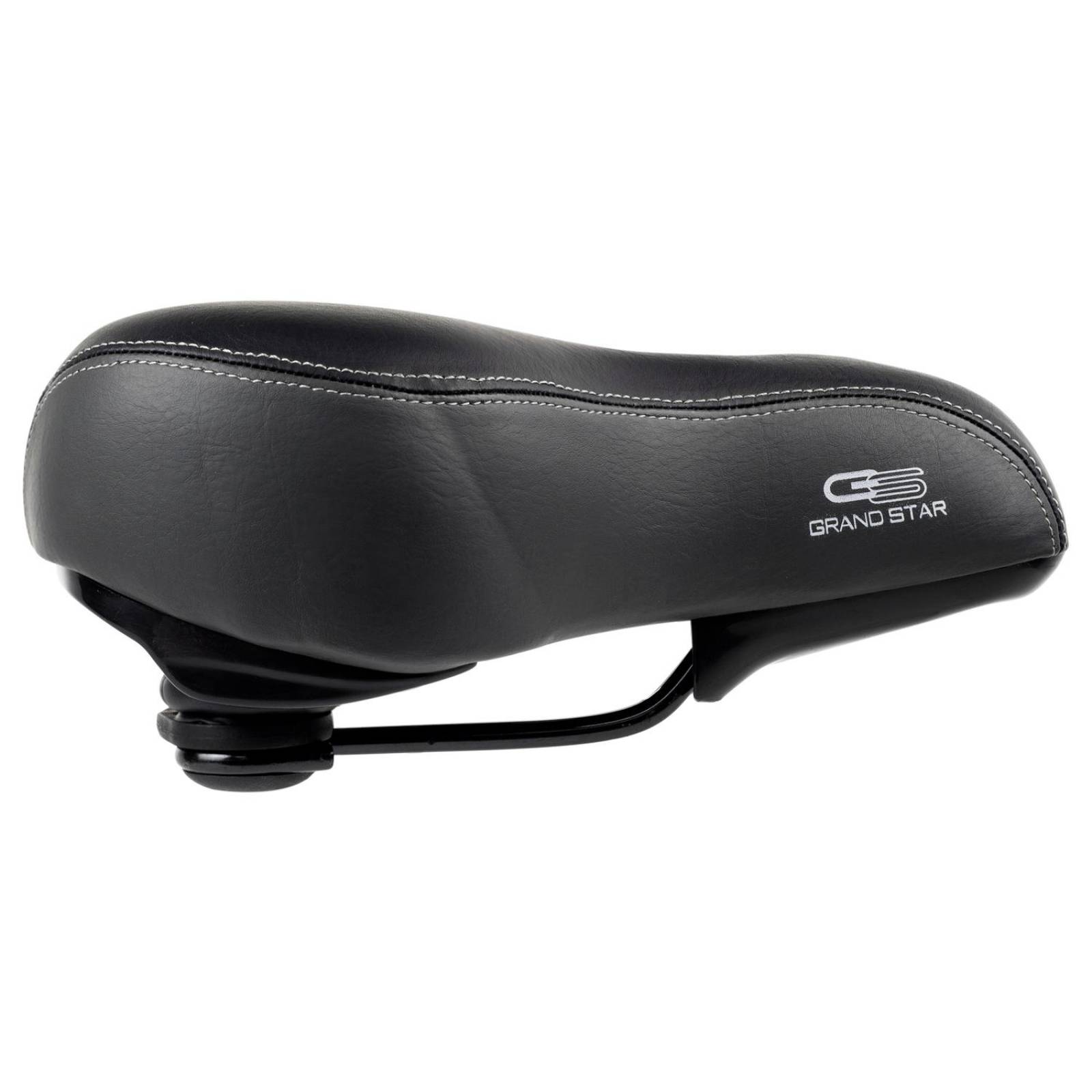 Asiento Sillin Para Bicicleta Urbana Resortes Negro/Gris 