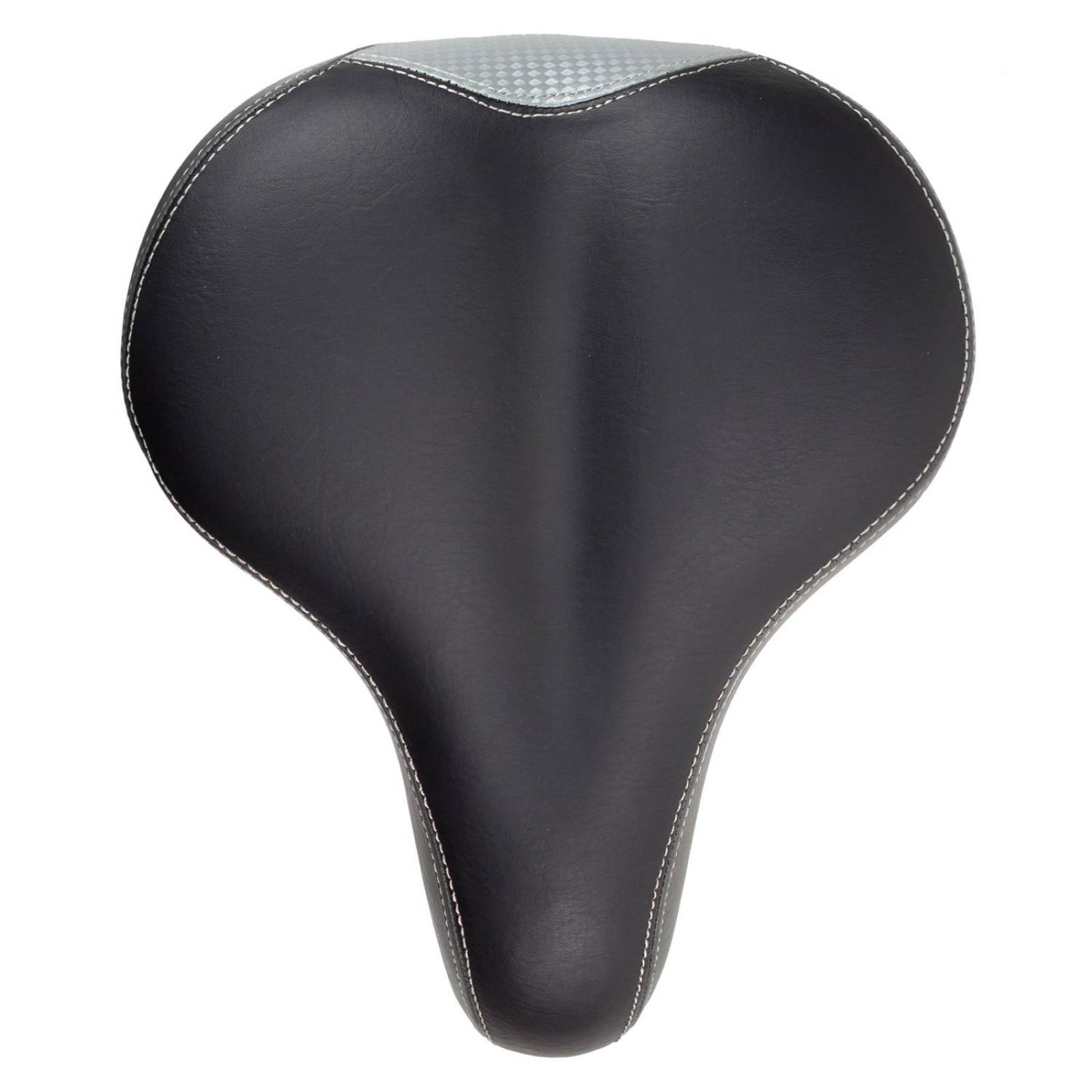 Asiento Sillin Para Bicicleta Urbana Resortes Negro/Gris 