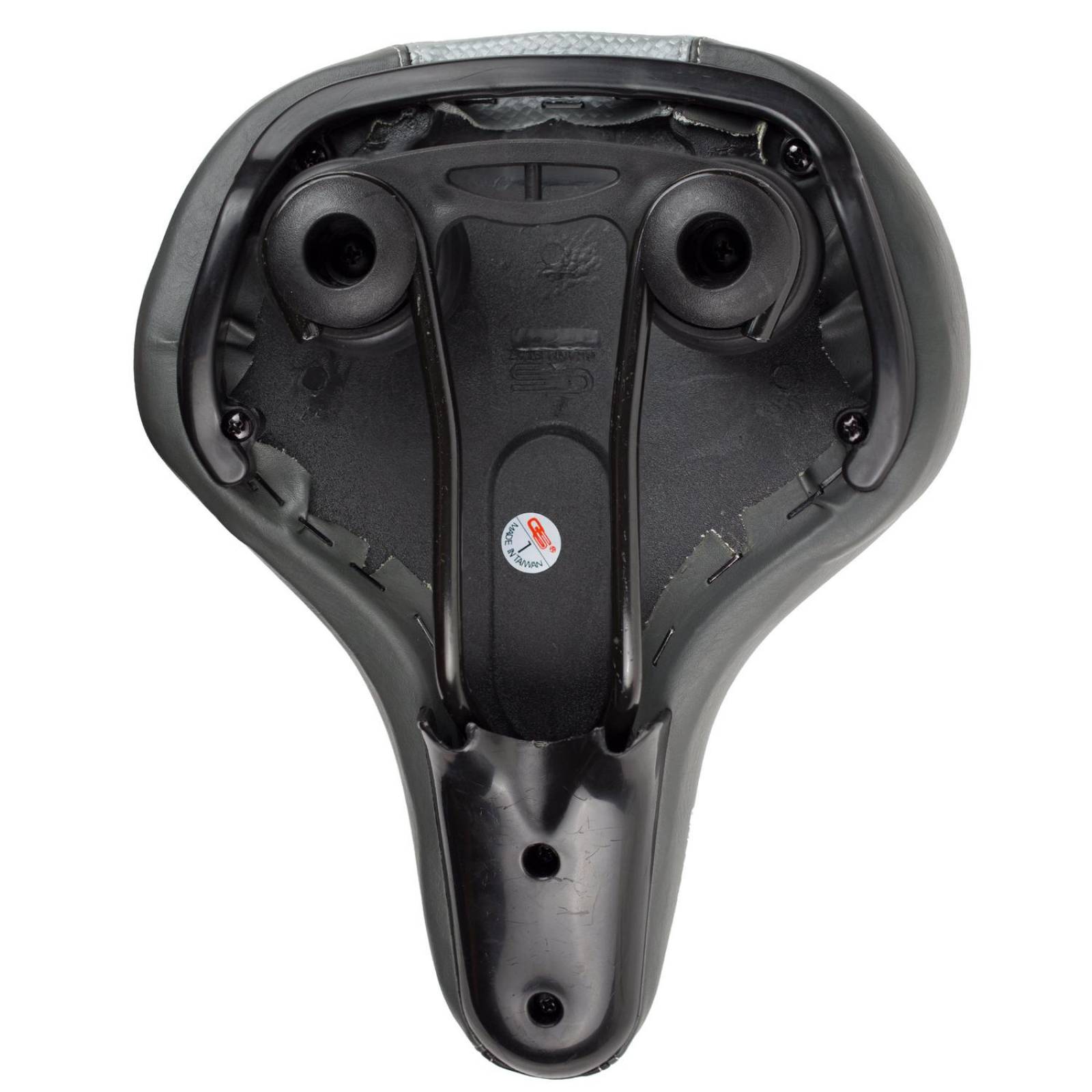 Asiento Sillin Para Bicicleta Urbana Resortes Negro/Gris 