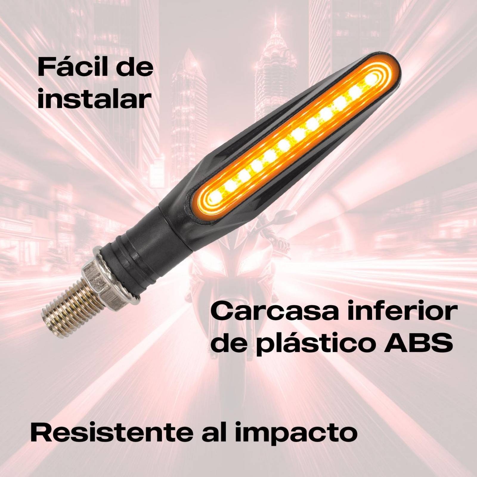 Direccionales Secuenciales Led Para Moto Universal Kinlley 