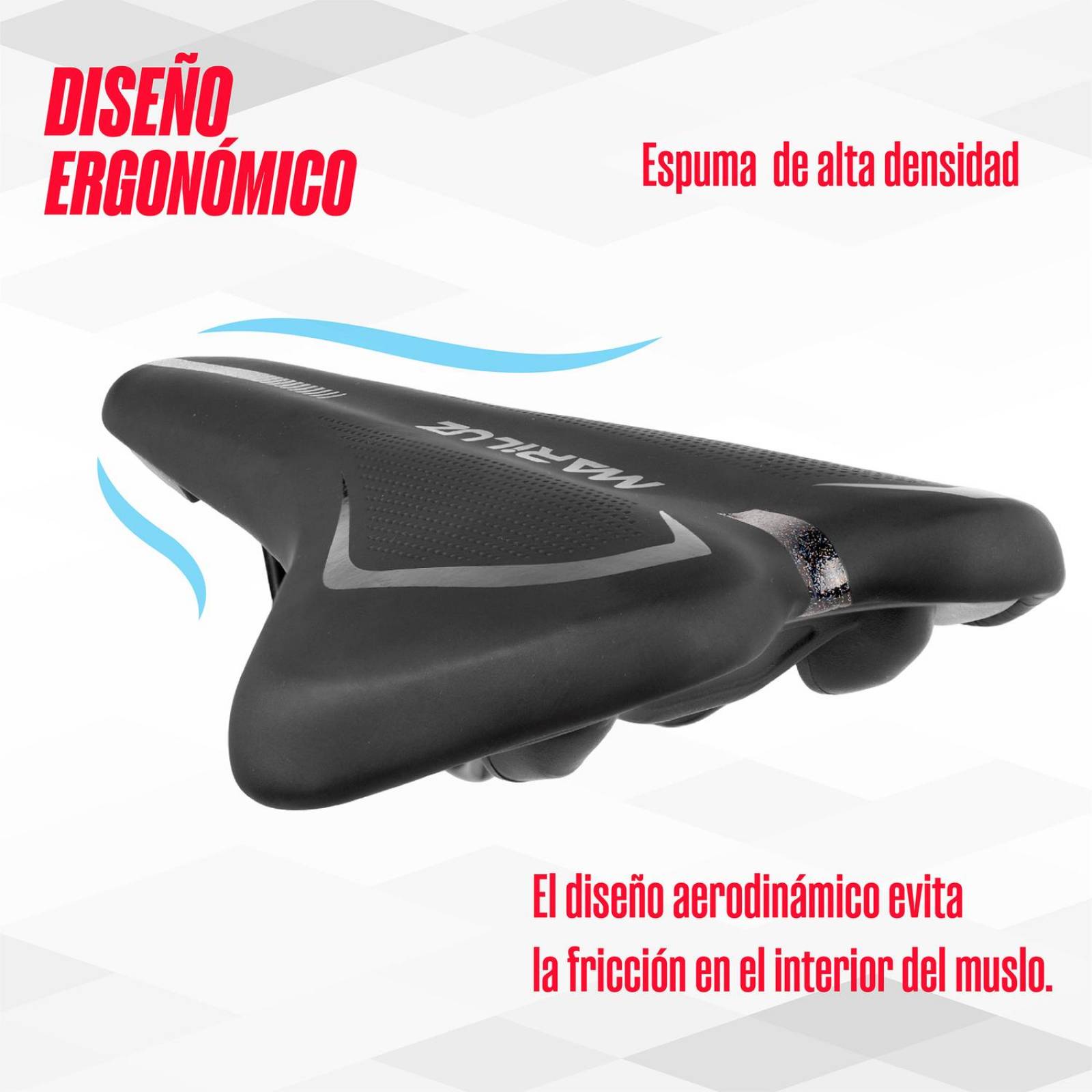 Asiento para bicicleta MTB negro WL-2035GEL Mariluz 