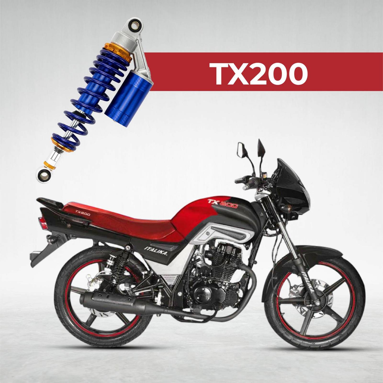 Amortiguador trasero para moto TX 200 Kinlley