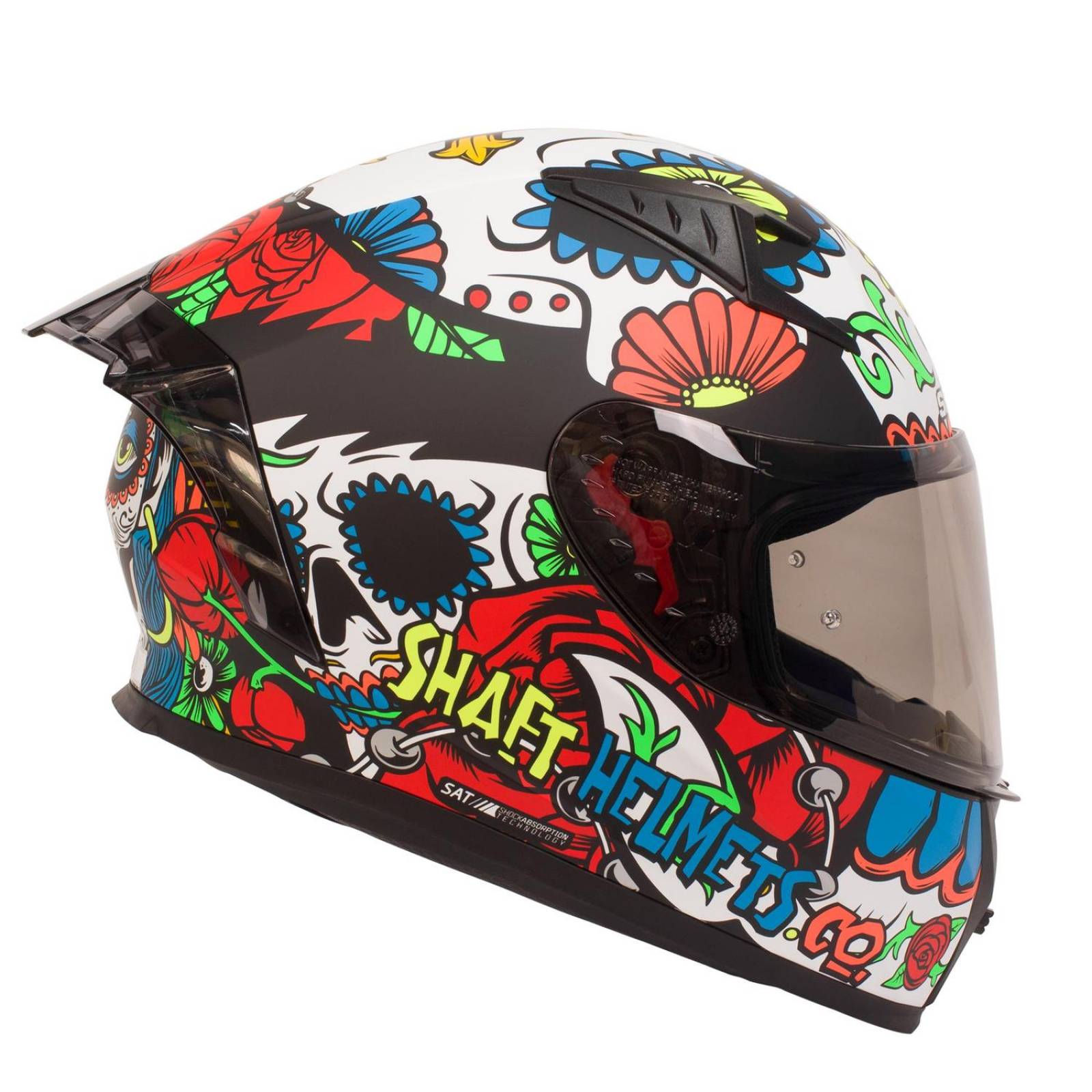 Casco Para Moto Talla L Certificado Skull Negro Matte Shaft 