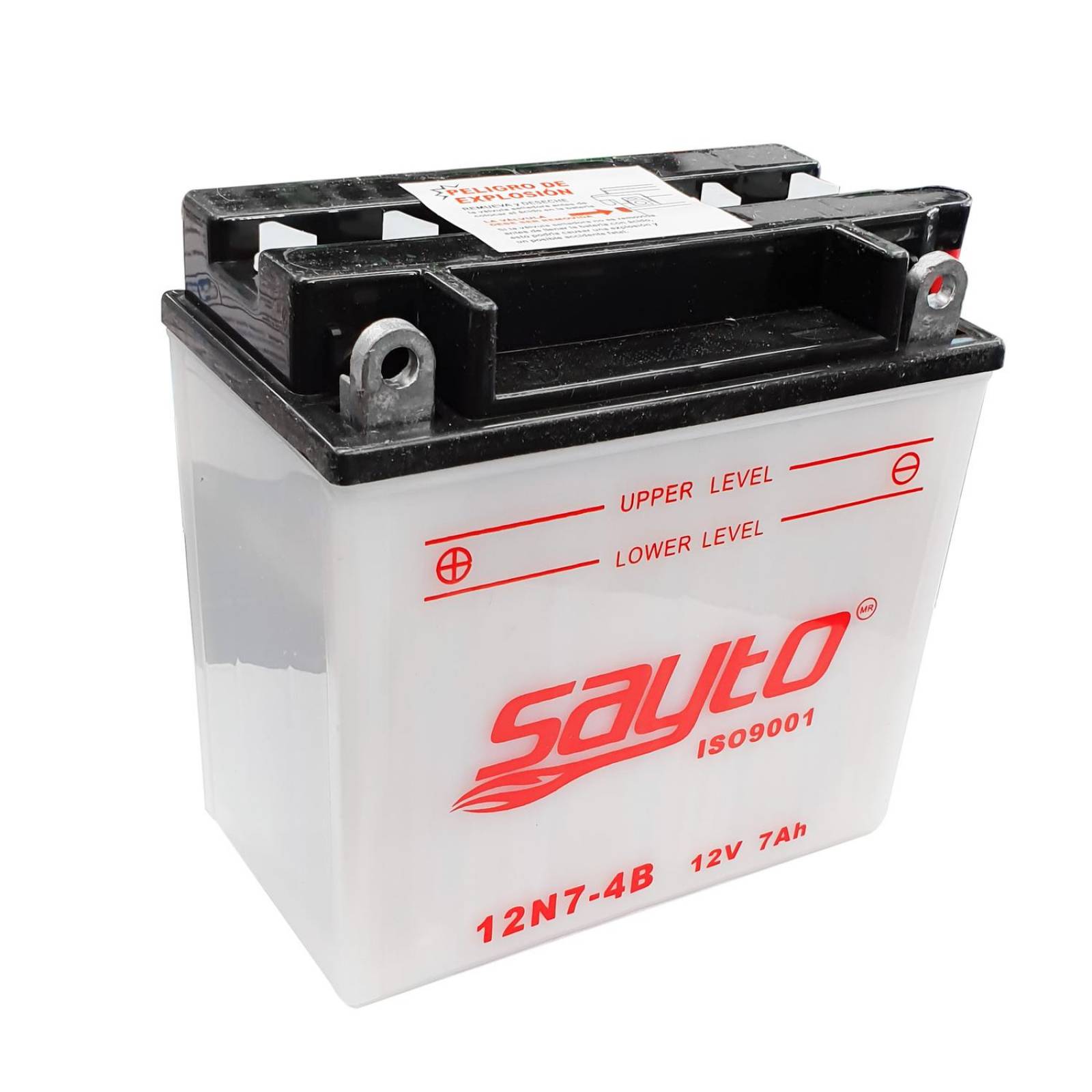 Bateria para moto 12N7-4B con acido Sayto 