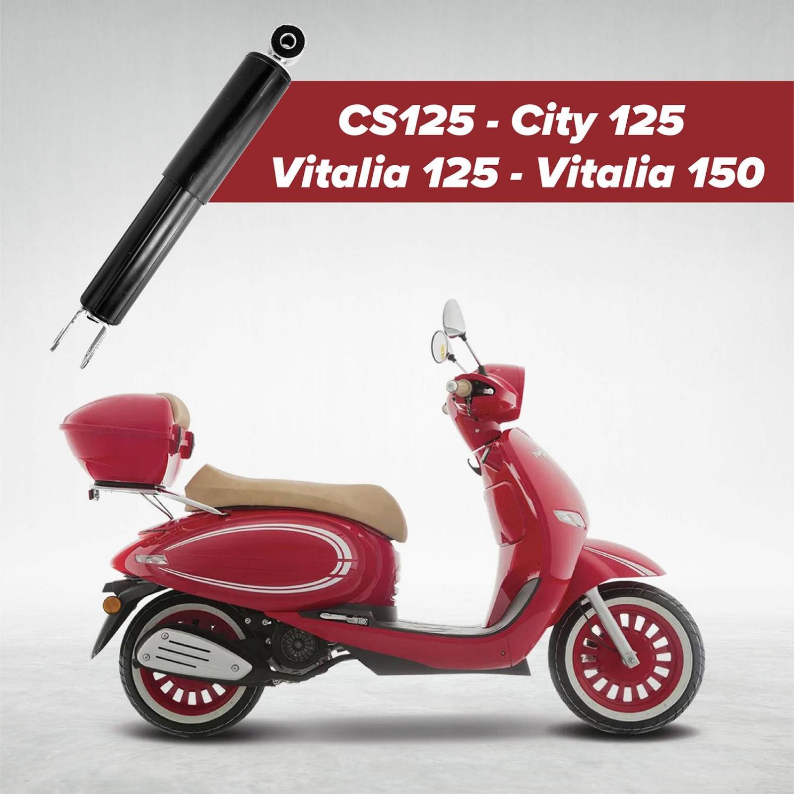 Amortiguador para moto CS 125 City 125 Vitalia Del Kinlley 