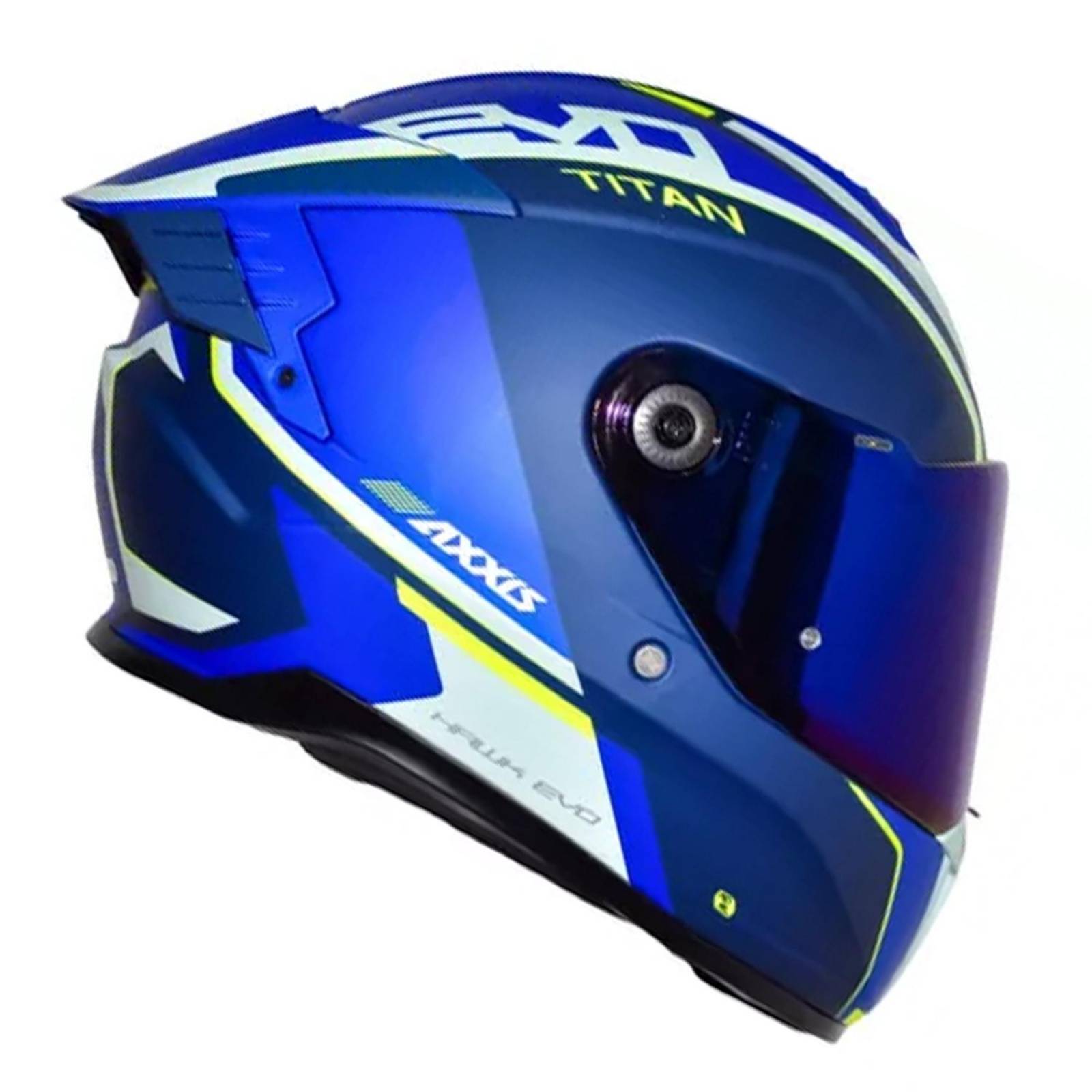 Casco Para Moto Talla XL Certificado HawkTitn Azul Axxis 