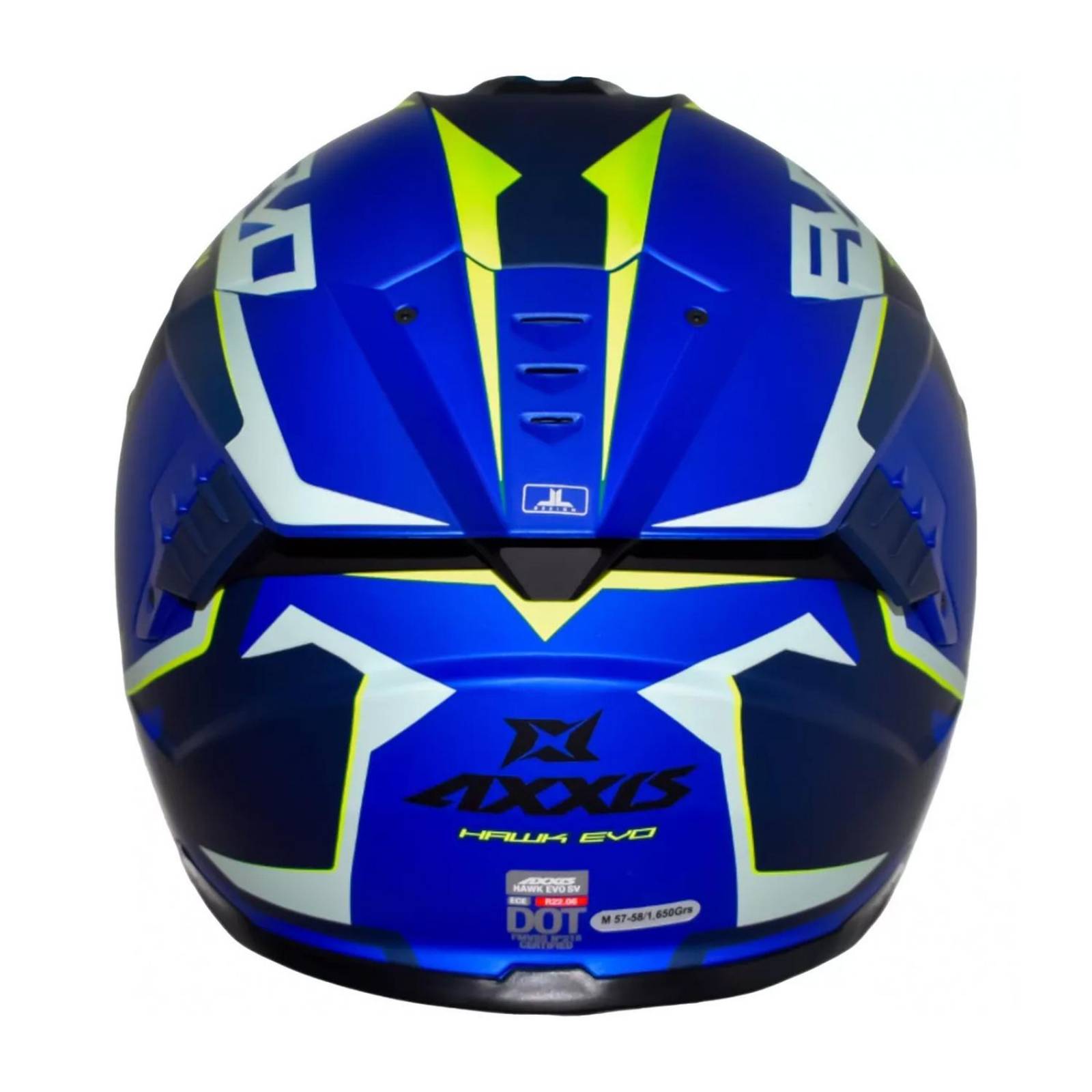 Casco Para Moto Talla XL Certificado HawkTitn Azul Axxis 