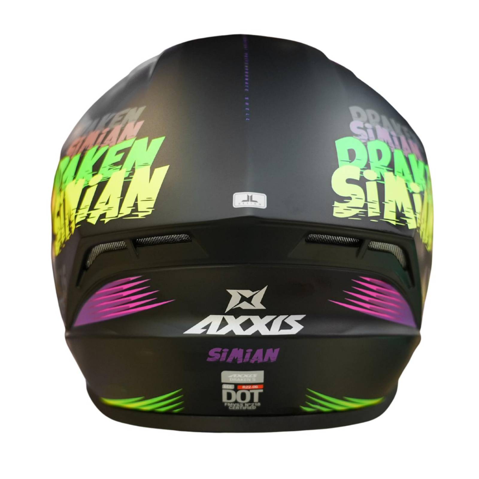 Casco Para Moto Talla XL Certificado Draken Simian Axxis .