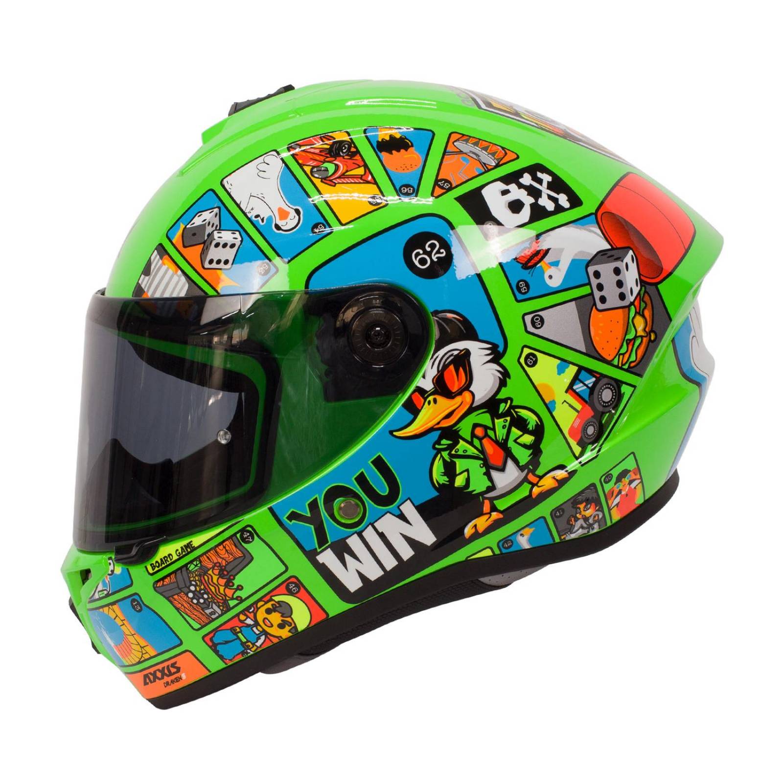 Casco Para Moto Talla XL Draken Goose Gloss Axxis 