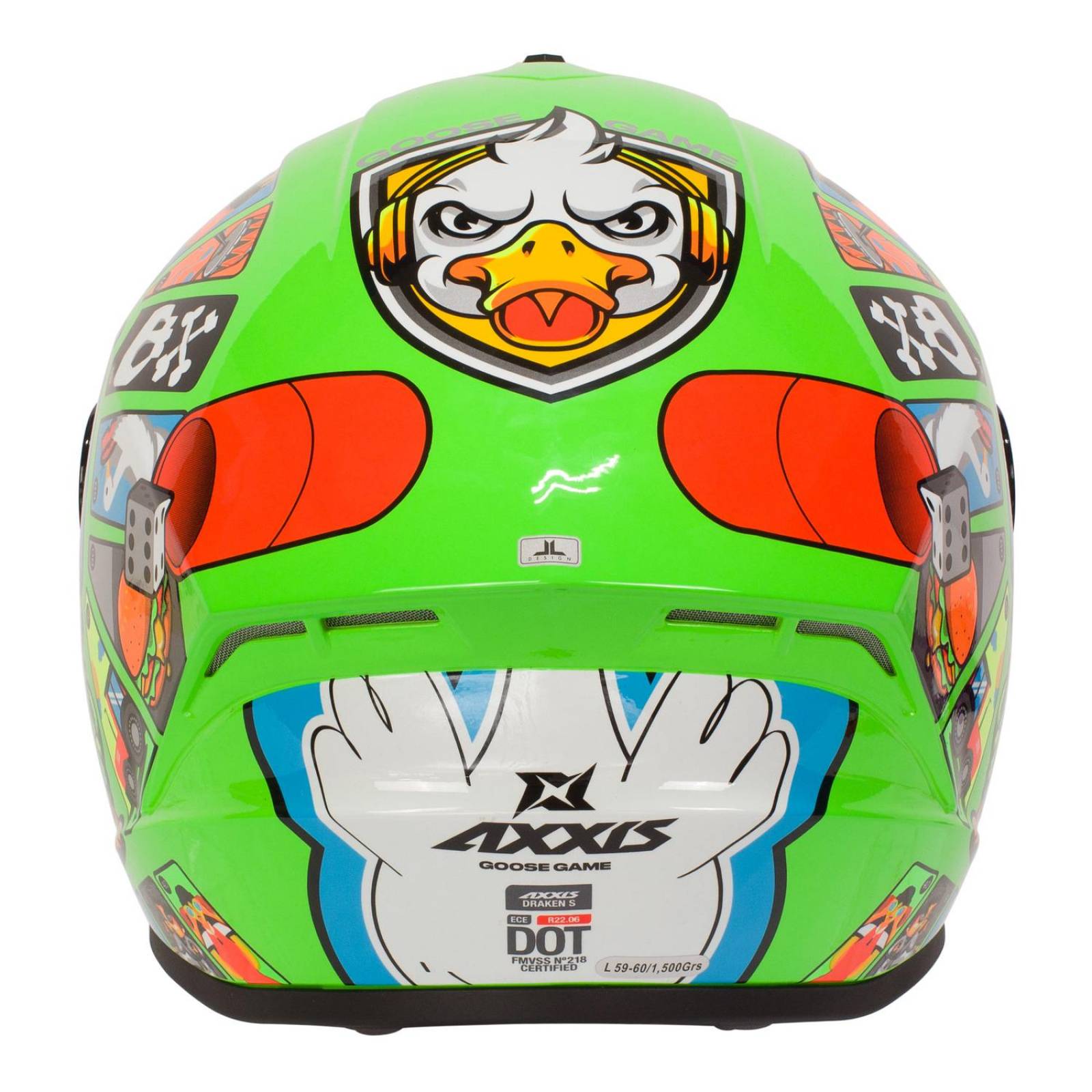 Casco Para Moto Talla XL Draken Goose Gloss Axxis 