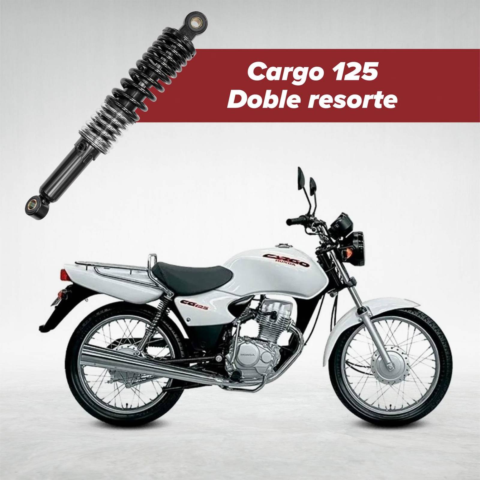Amortiguador trasero para moto Cargo 125 cc Doble Kinlley 