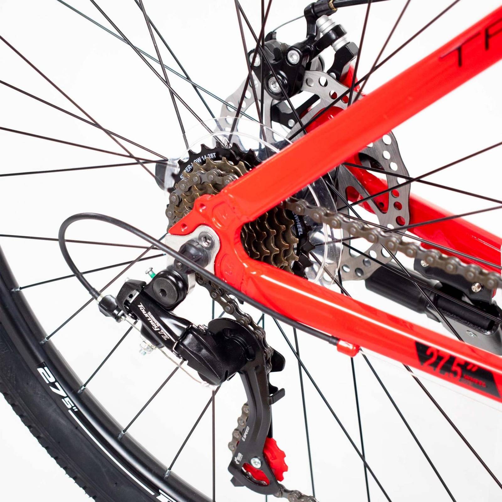 Bicicleta de Montaña R27.5 TX 750 Aluminio Rojo Turbo