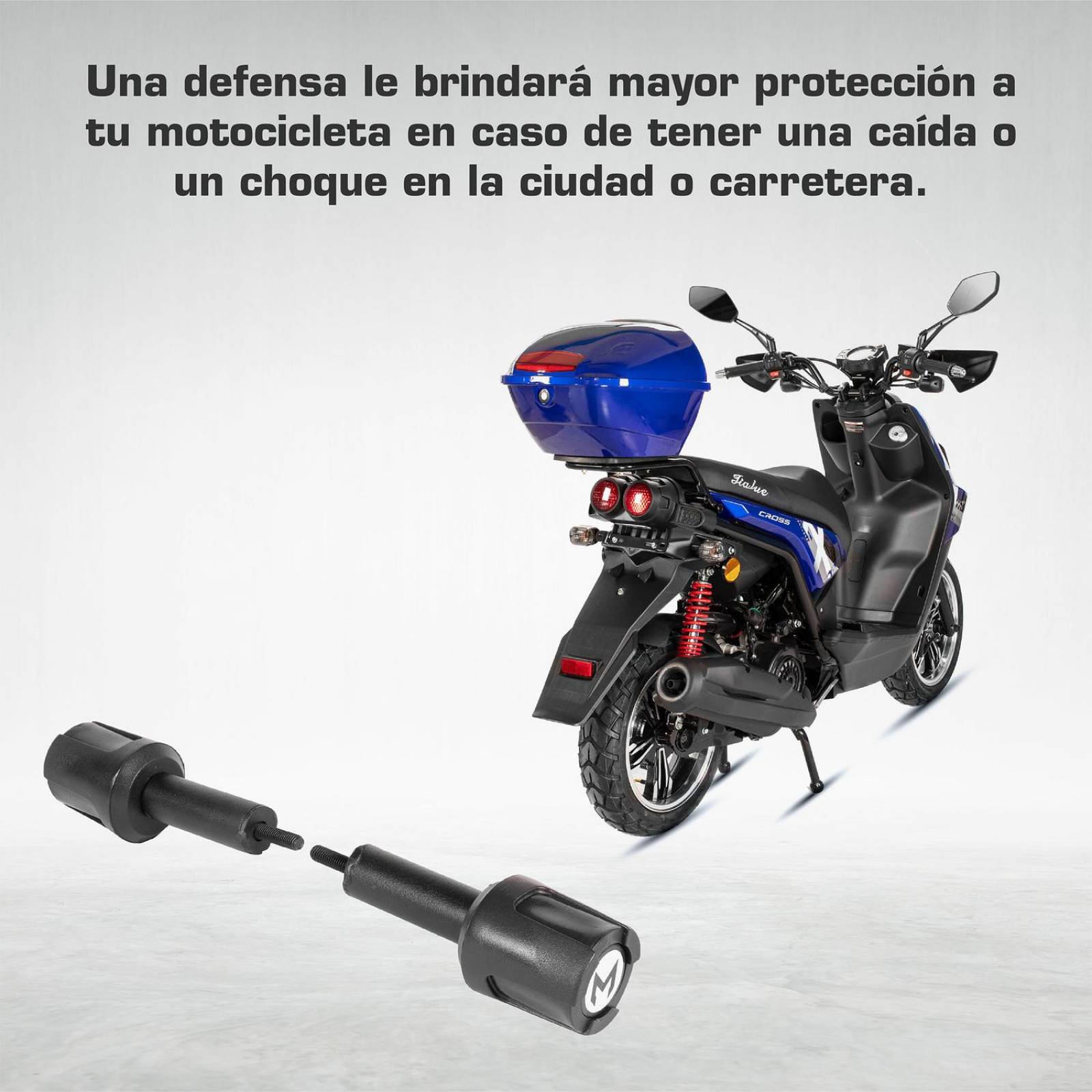 Slider Trasero Para Motoneta Ws150 Ws175 Sport Cross Mach 