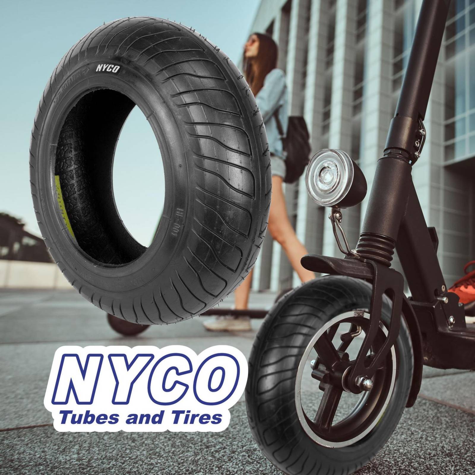 Llanta R10 x3 para scooter electrico P1438 Nyco 