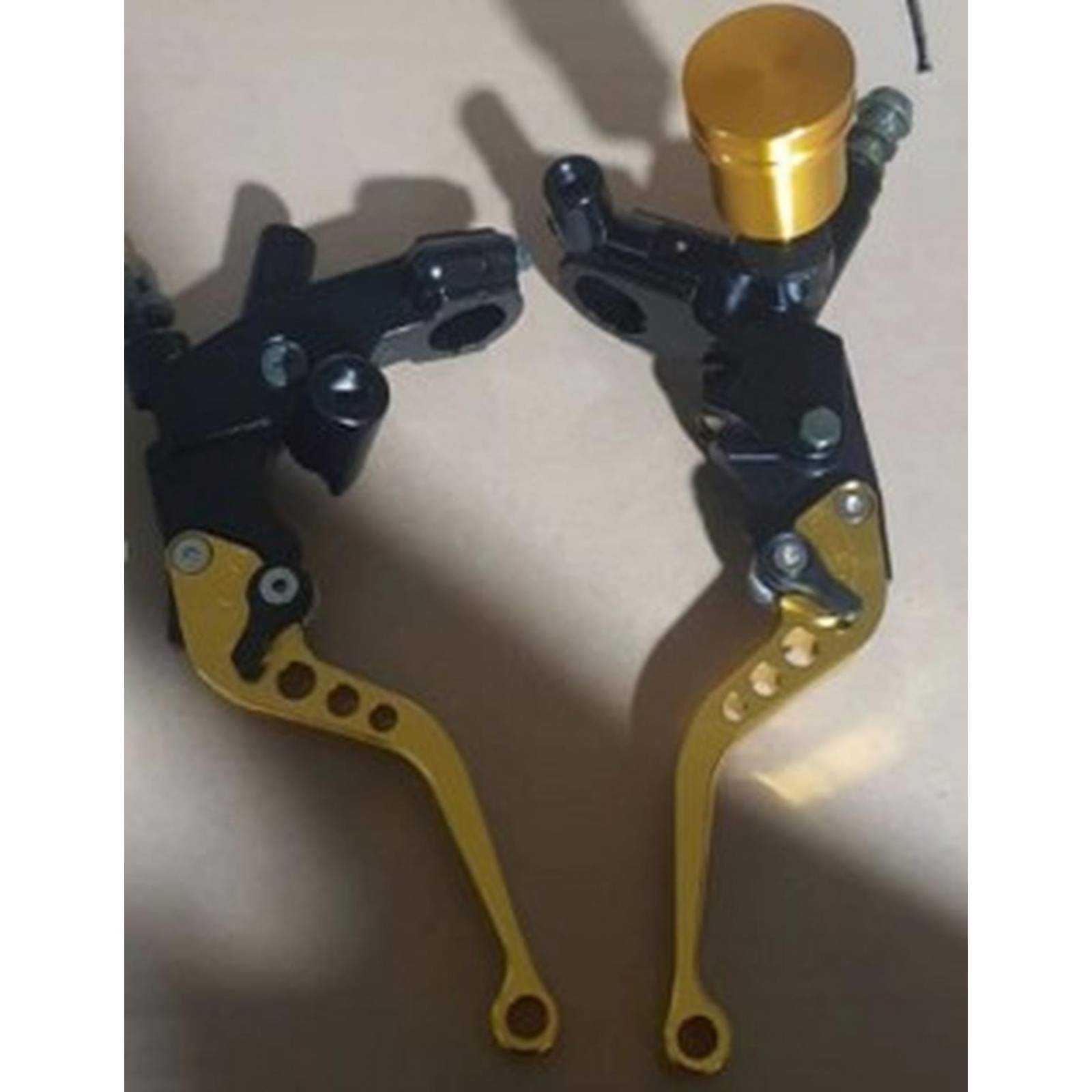 Palanca de freno con bomba y clutch para motocicleta azul universal HX-0120 Kinlley 