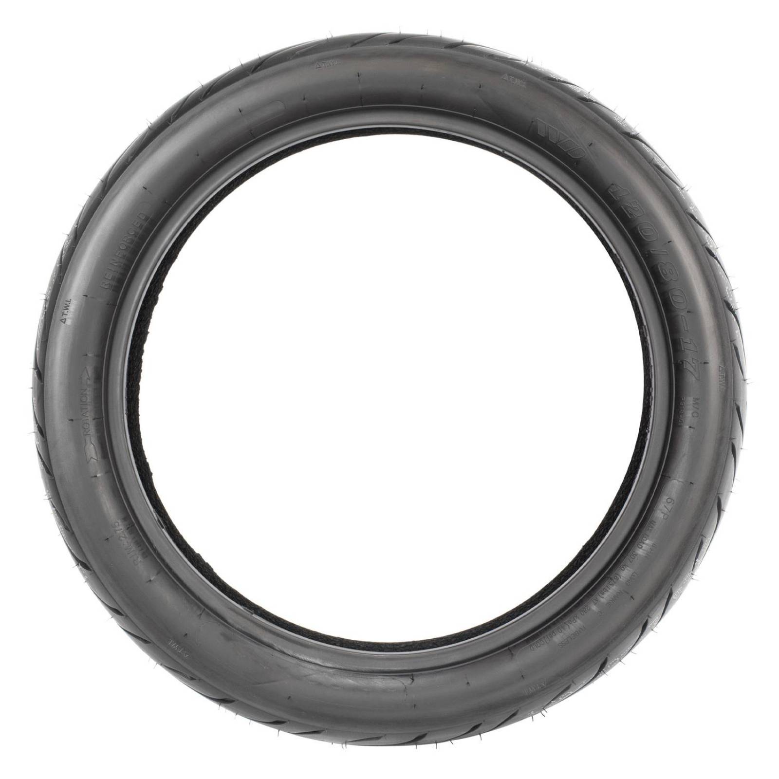 Llanta para motocicleta TL 120/80-17 Motometa