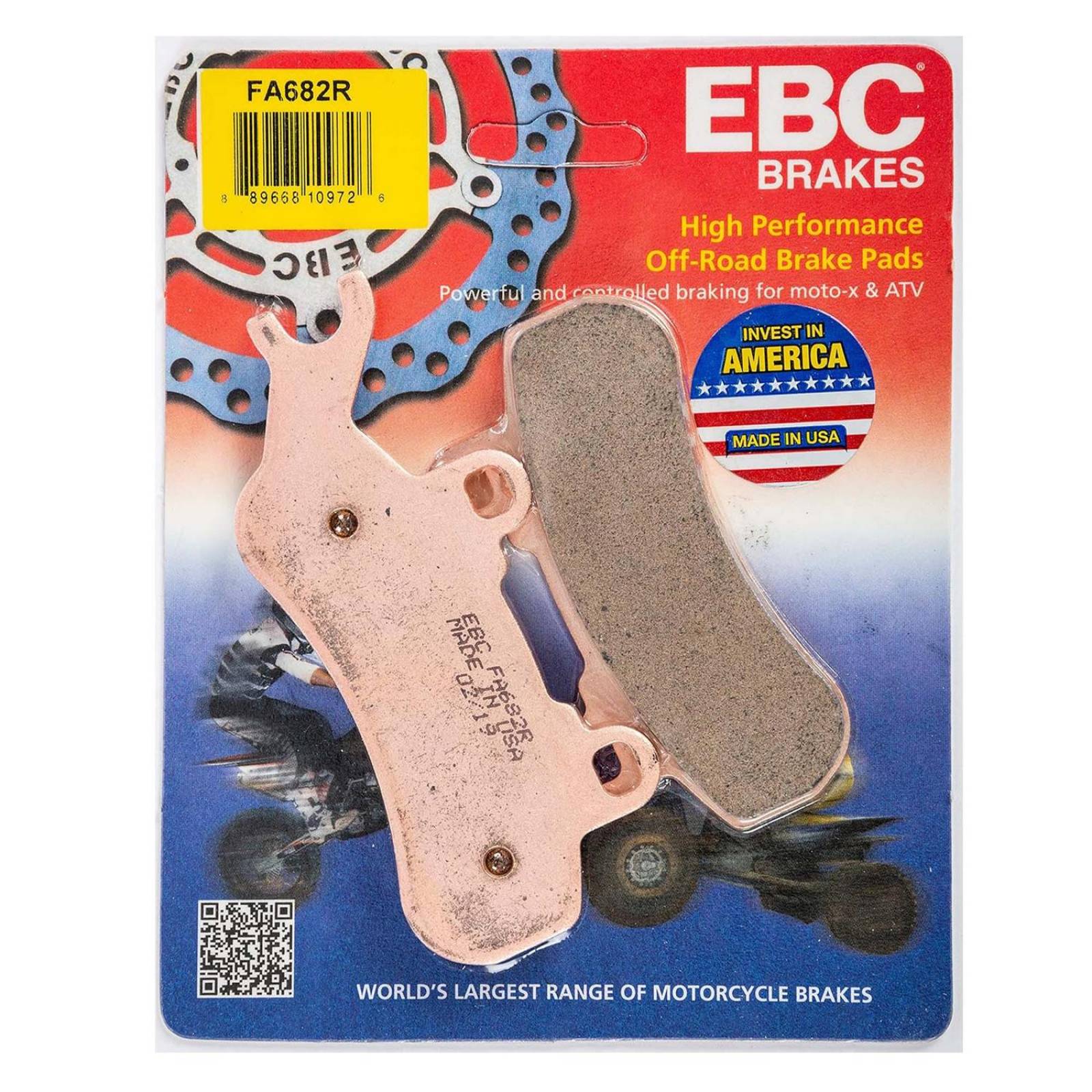 Balata para motocicleta FA682R EBC 
