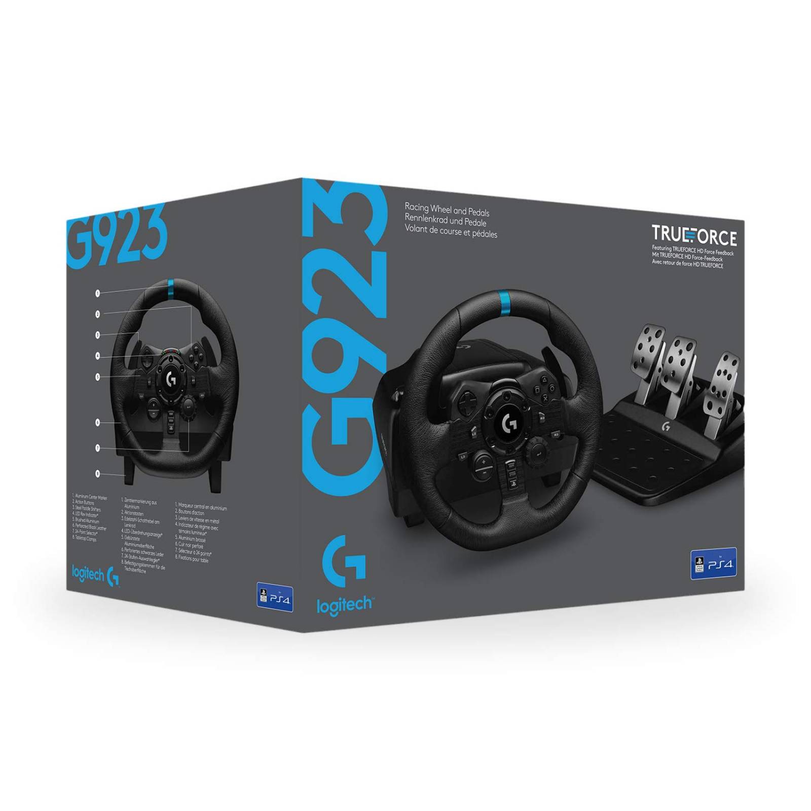 Volante y Pedales Logitech G923 - Negro
