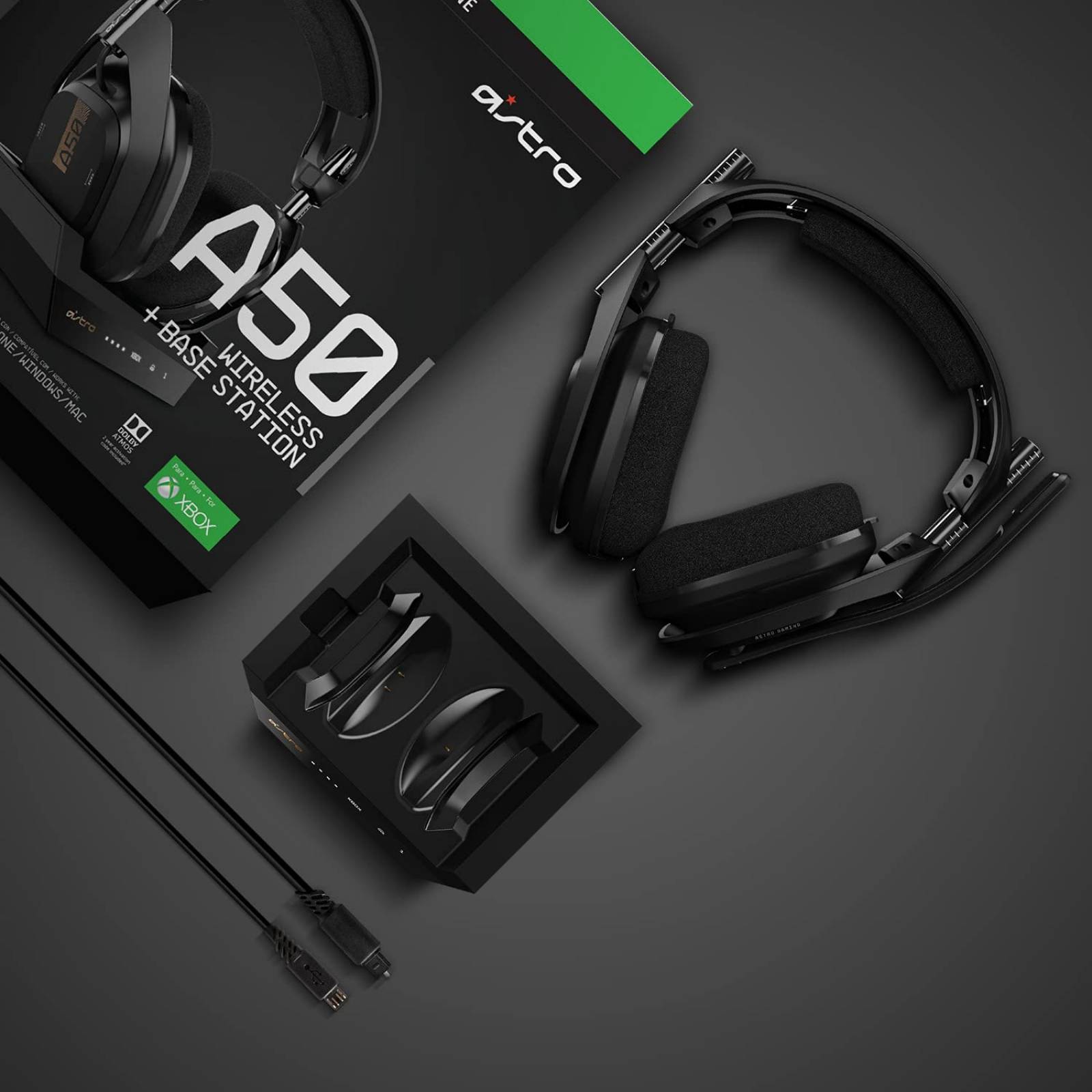 Audifonos Astro A50 Xbox Seires + Base Station RF - Negro/Dorado
