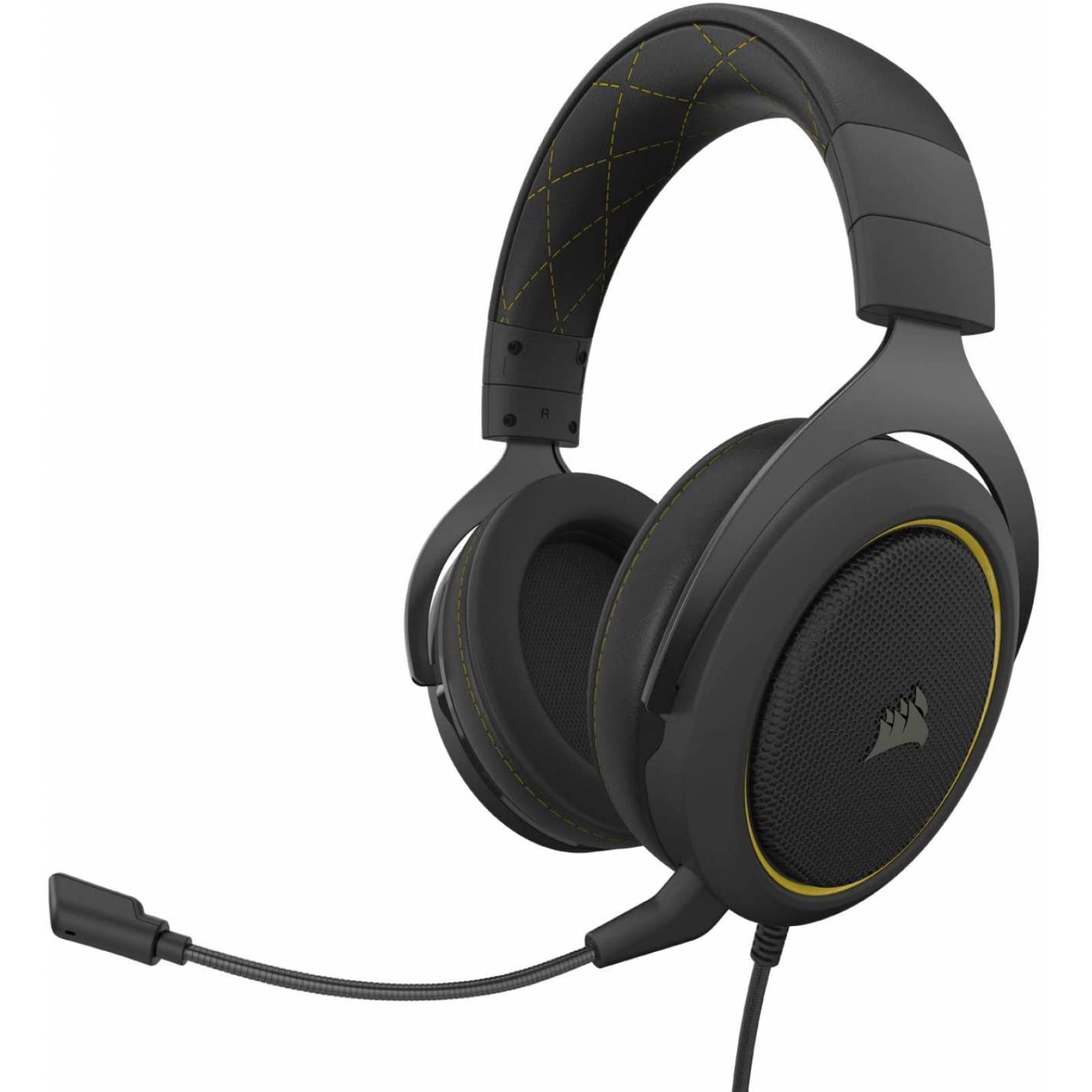 Audifonos Alambricos Corsair Gaming HS60 Pro Xbox - Negro/Amarillo