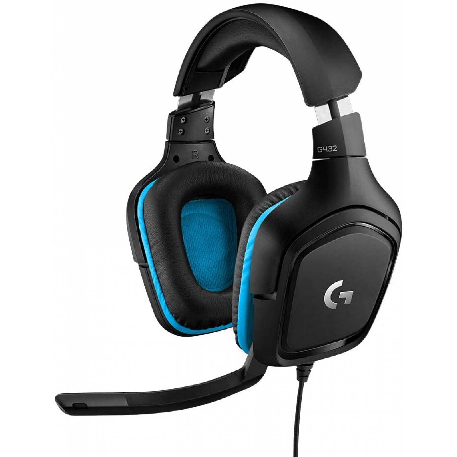 Audifonos Logitech G432 Negro y Azul - Xbox One, Nintendo Switch, PS4