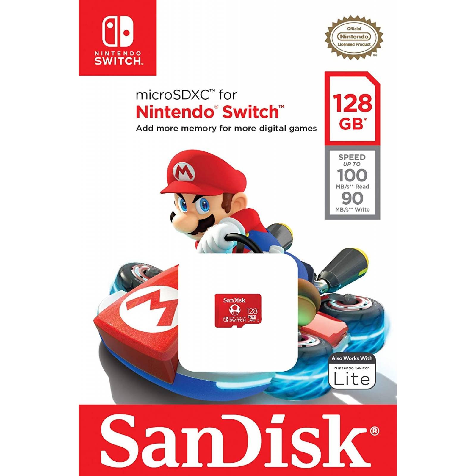 Memoria microSD Mario 128GB- Nintendo Switch