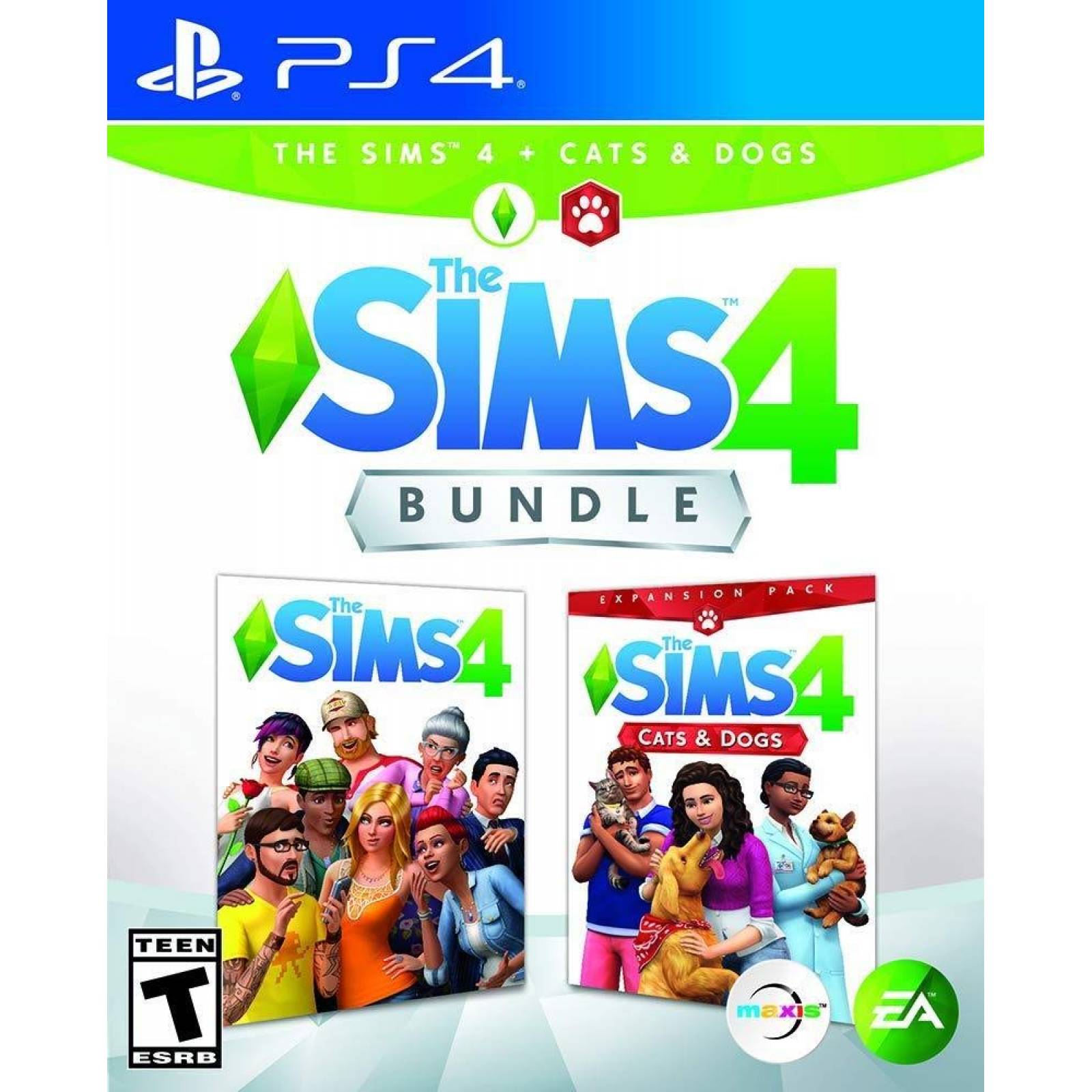 The Sims 4: Plus Cats & Dogs Bundle - Play Station 4