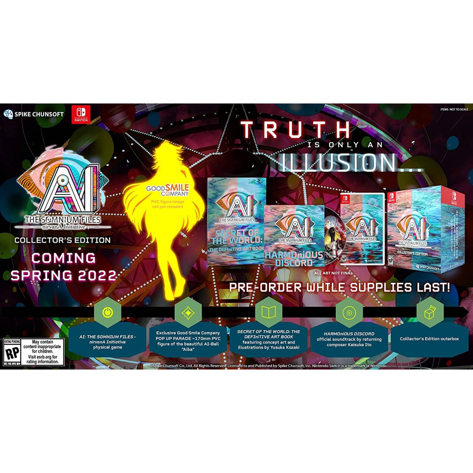 AI: THE SOMNIUM FILES nirvanA Initiative Collector's Edition - Nintendo Switch