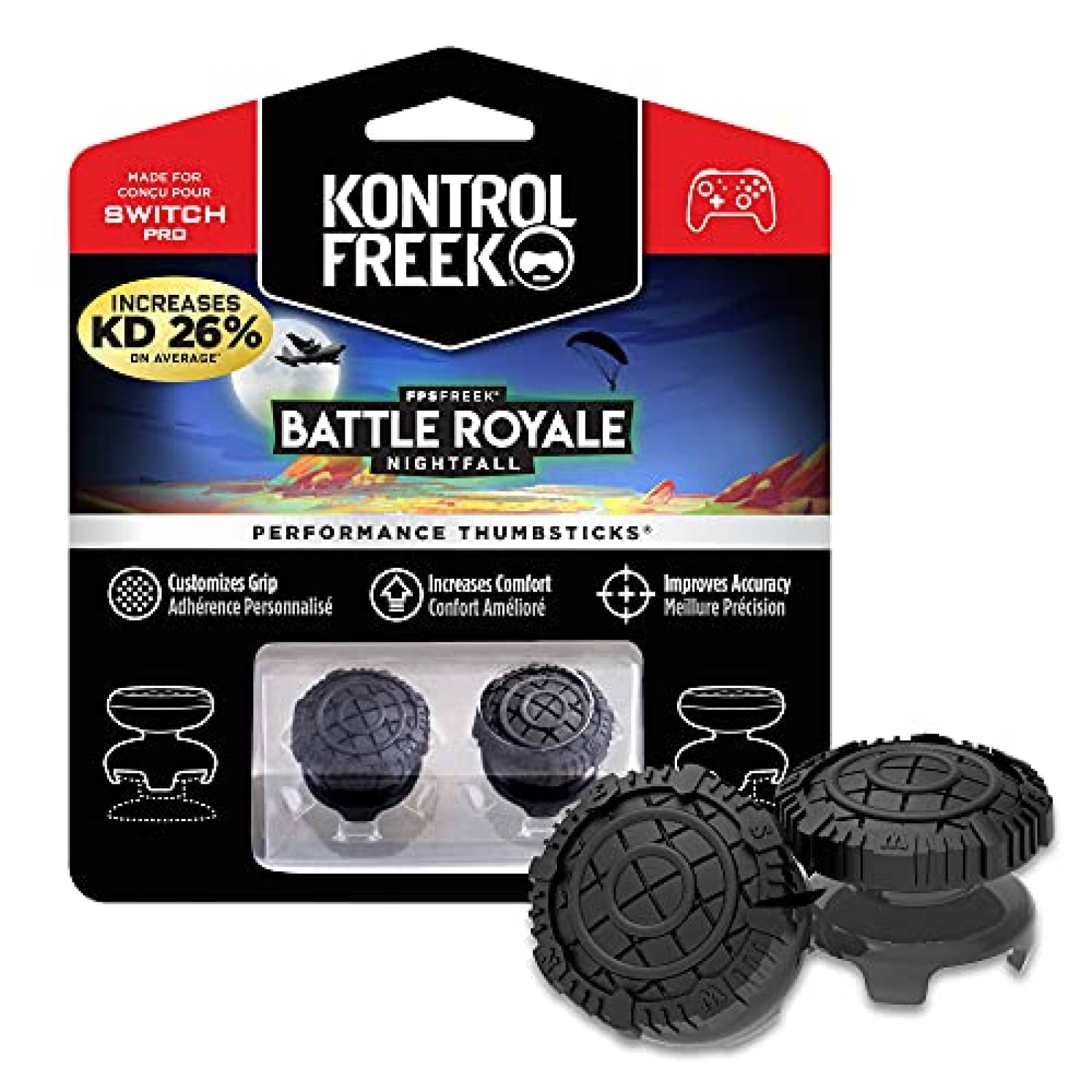 Joystick KontrolFreek FPS Freek Battle Royale Nightfall Negro - Nintendo Switch
