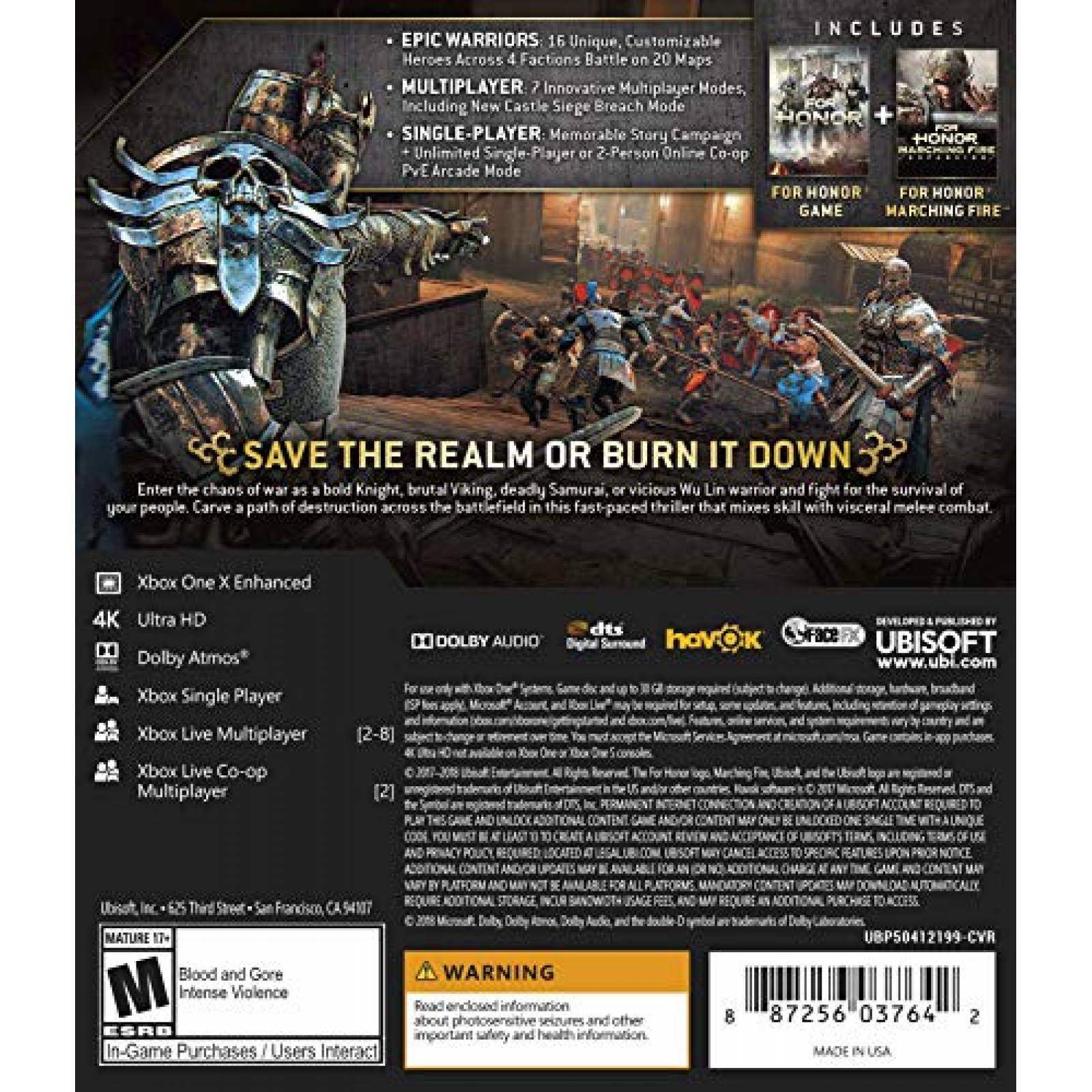 for Honor Marching Fire Edition - Xbox One