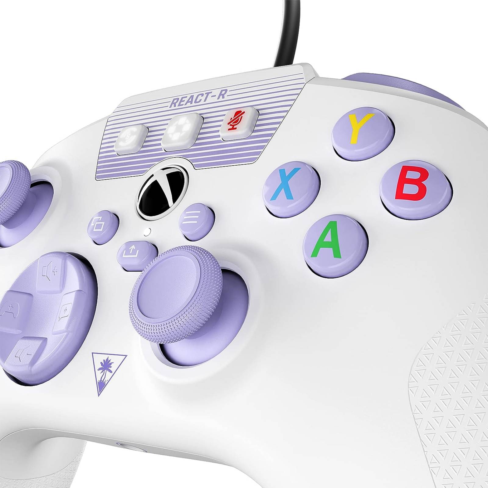 Turtle Beach REACT-R Control Alámbrico Xbox Series X - Blanco/ Lila