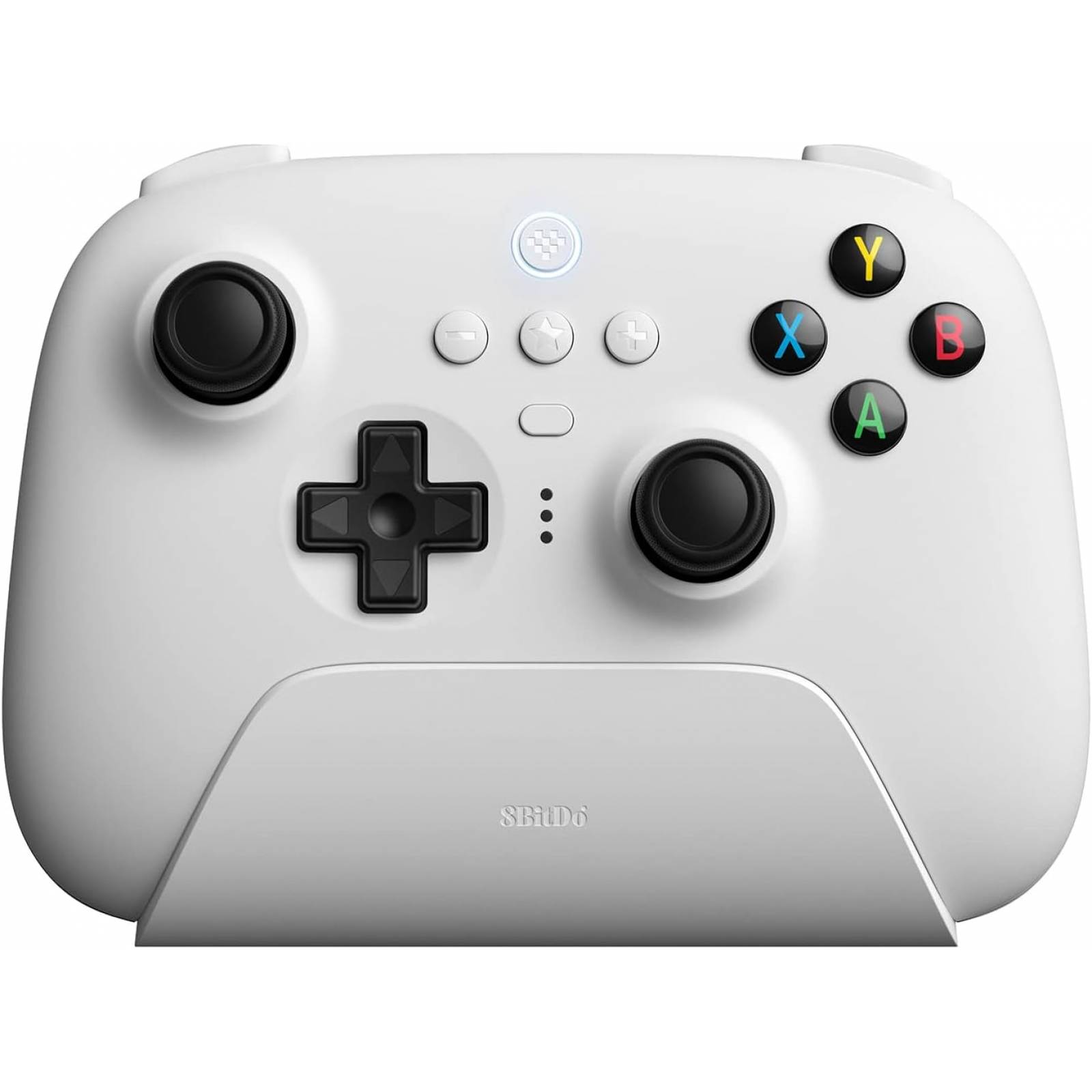8BitDo Ultimate 2.4g Control Inalámbrico con Cargador Dock - Blanco
