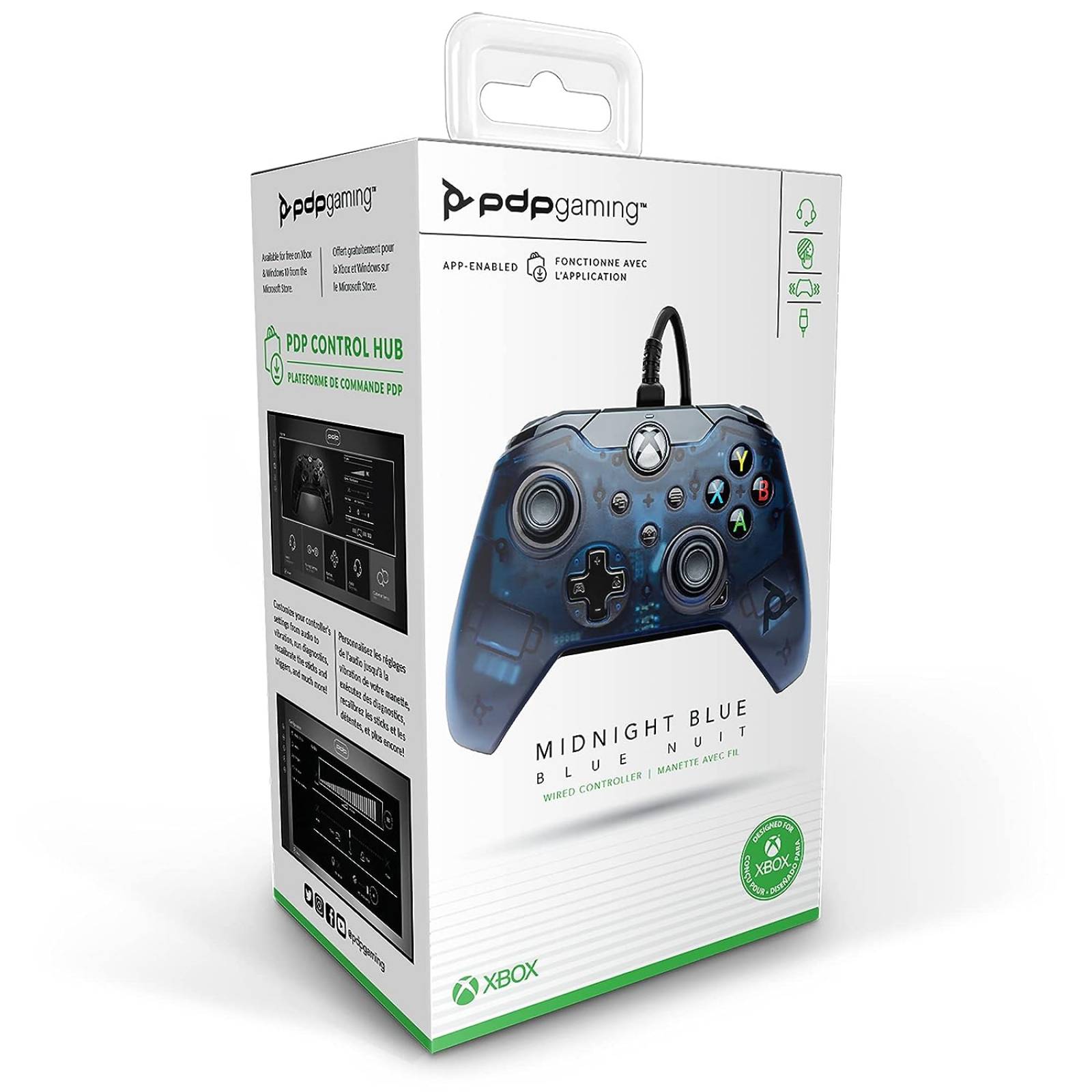 PDP Wired Controller for Xbox Series X|S, Xbox One, Windows 10/11 - Midnight Blue