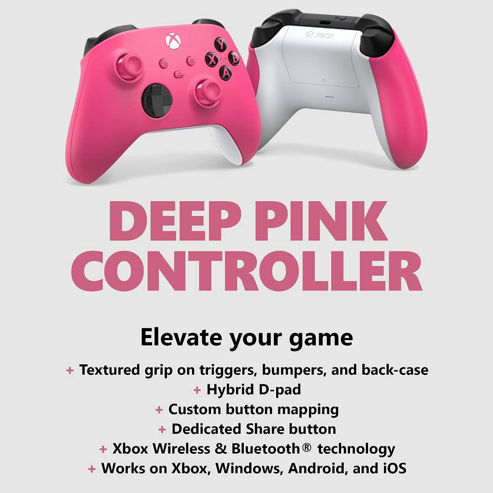 Xbox Series X - Mando Wireless Deep Pink (Xbox - PC)