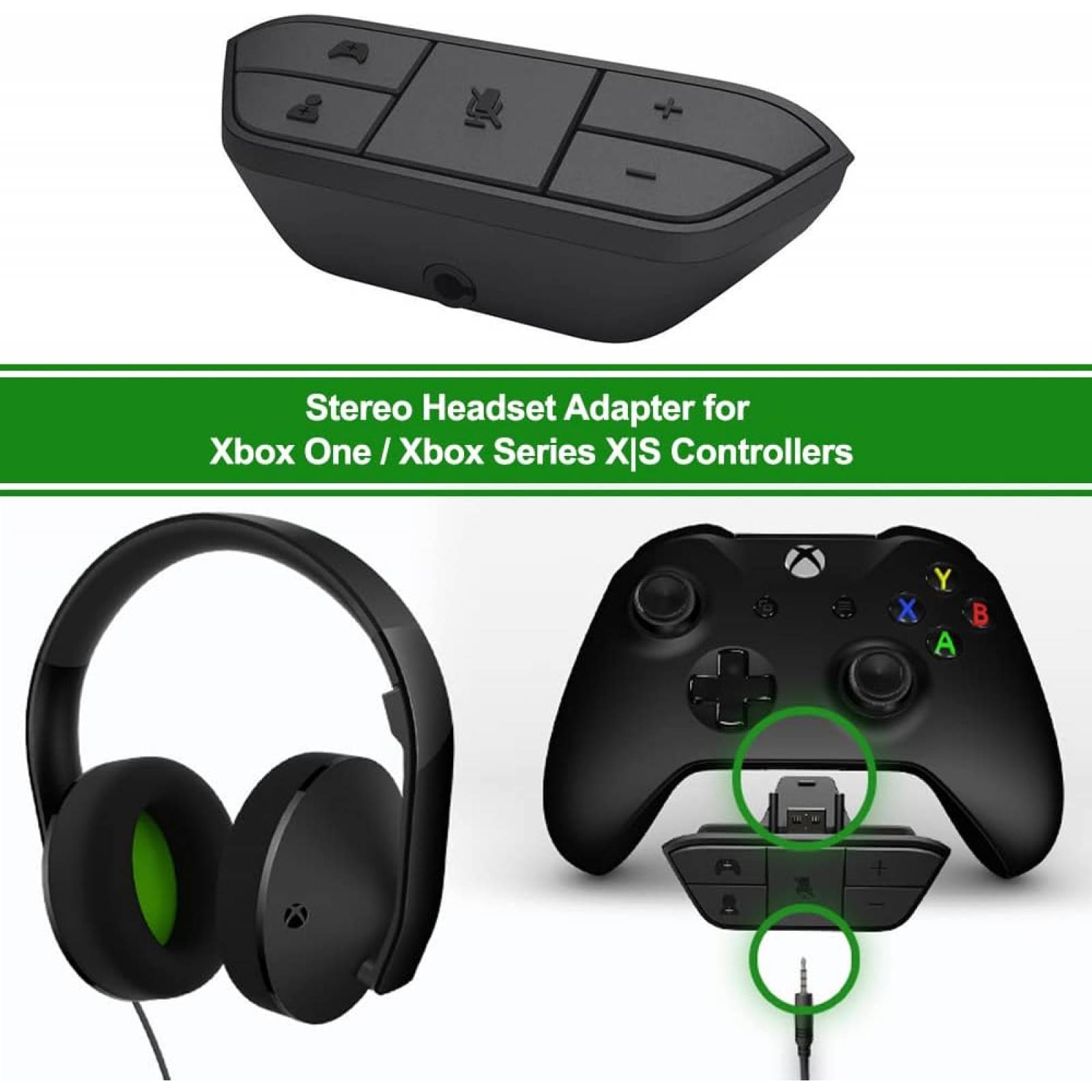 Adaptador de auriculares de micrófono para mando - Xbox One / Series