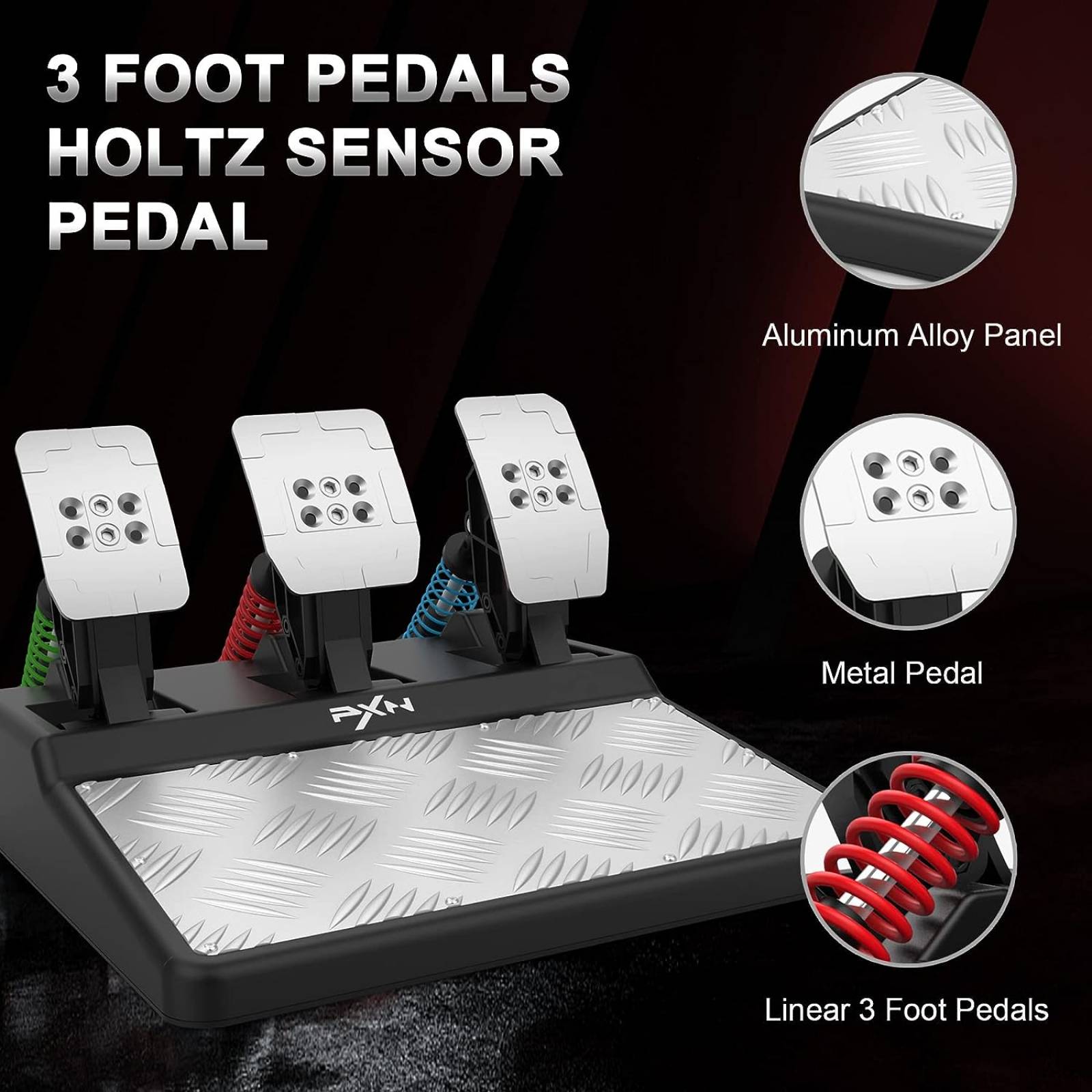 PXN V10 Volante de carreras, pedales y palanca - PC, PlayStation 4, Xbox One, Xbox X/S