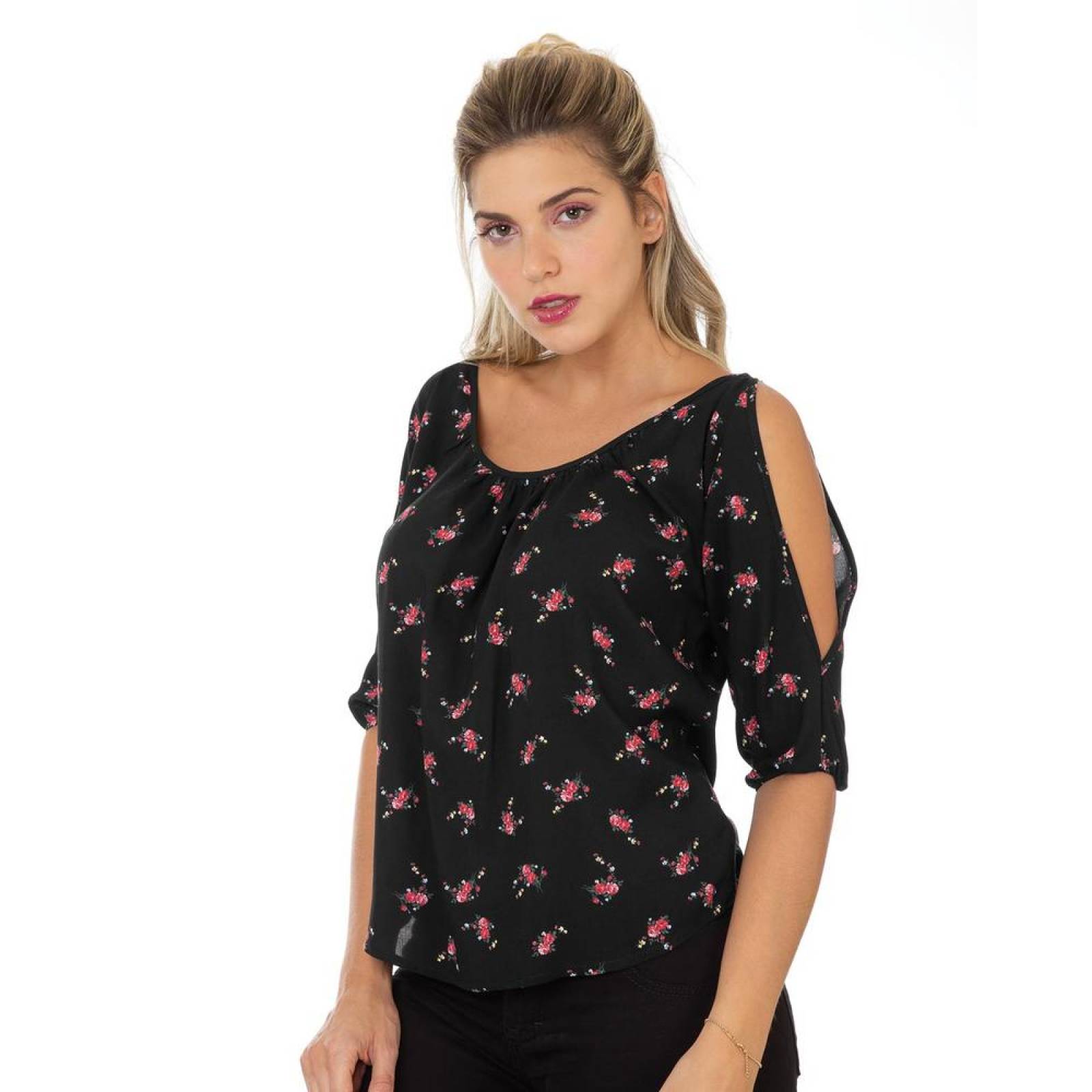 Blusa Mujer Salvaje Tentación Negro 60403201 Rayón 