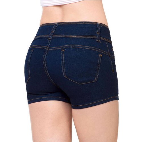 Pantalon Corto Disparate Jeans Mujer Azul Mezclilla-Stretch 7008 